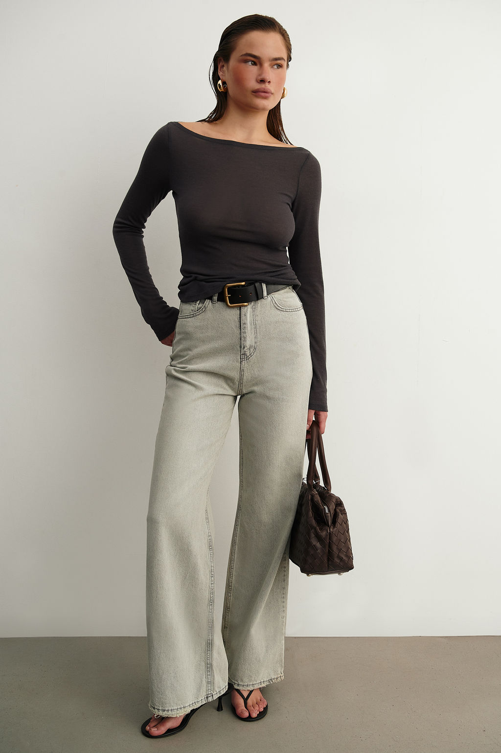 Лонгслив из трикотажа приталенного силуэта - Mollis фото 2