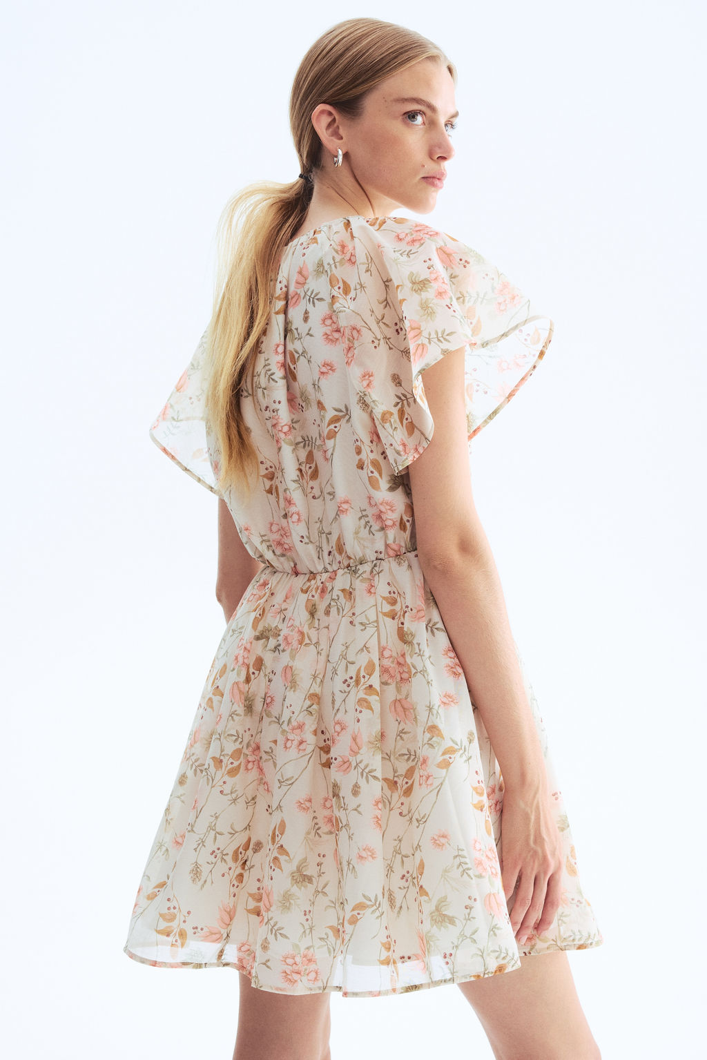 Vestido con mangas mariposa - H&m фото 5