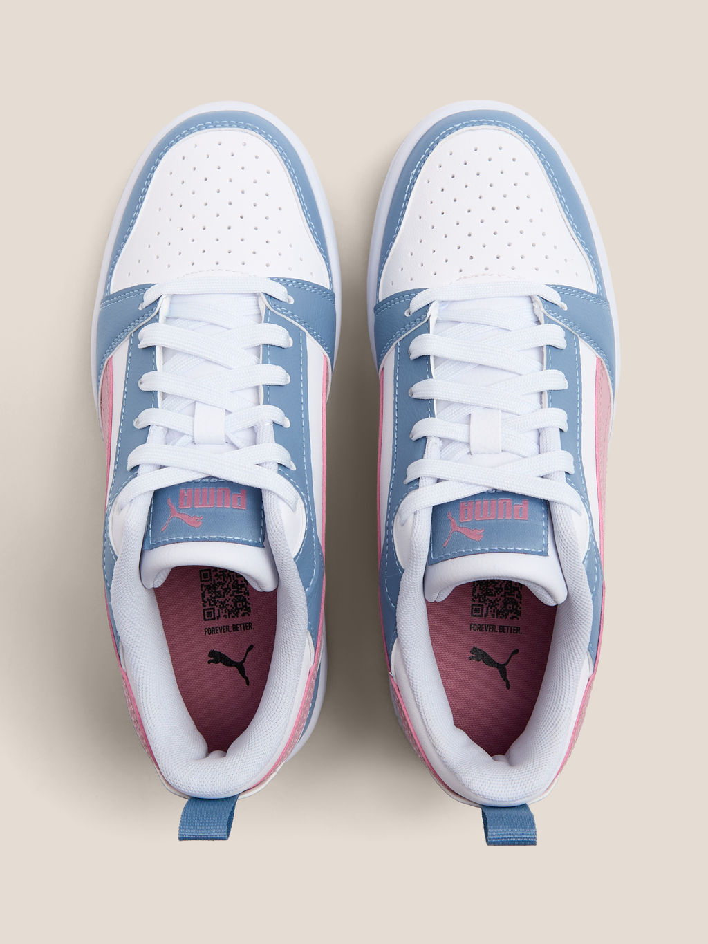 Детские кеды PUMA Puma Rebound V6 Lo Jr Артикул 4587285, голубой