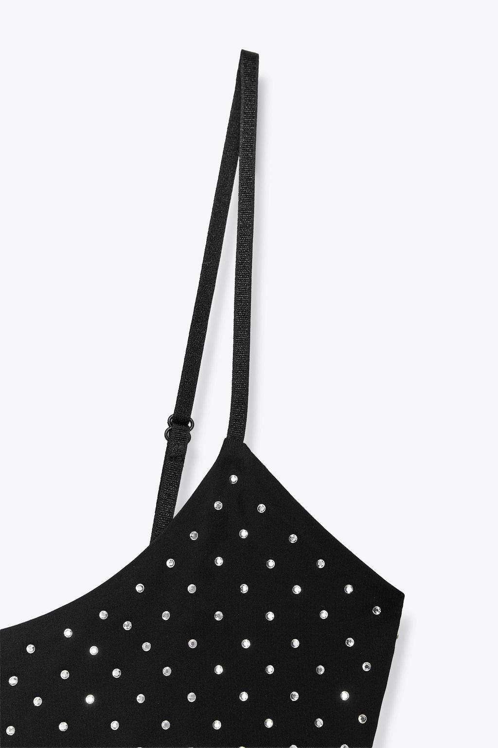POLYAMIDE BODYSUIT WITH RHINESTONES - Zara фото 18