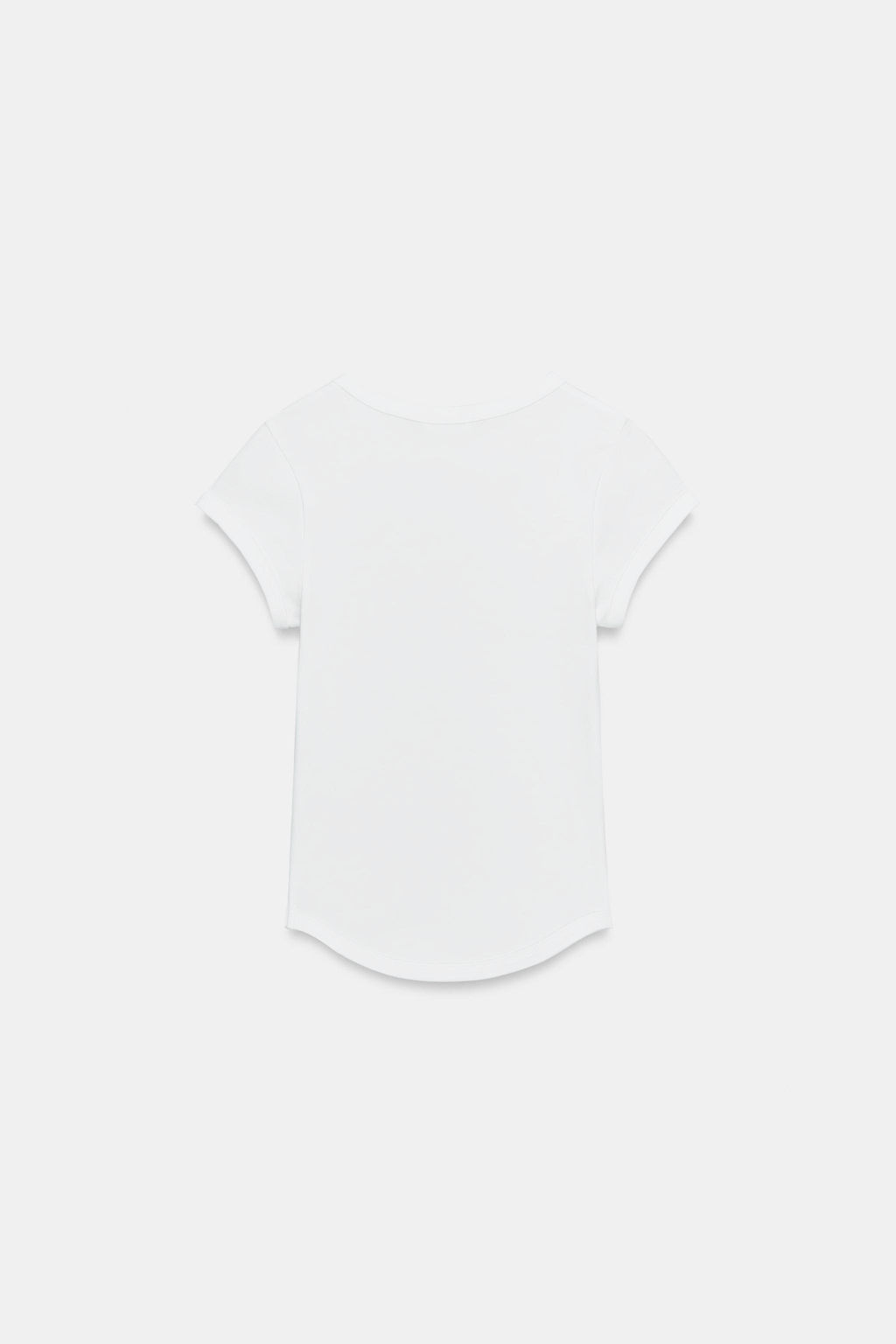 CAMISETA RIB MANGA CORTA / Blanco - Zara фото 8