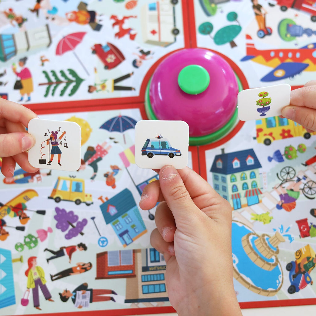 ElBascoKids / Настольная игра со звонком Глаз-Алмаз. Городок - El`BascoKids фото 4