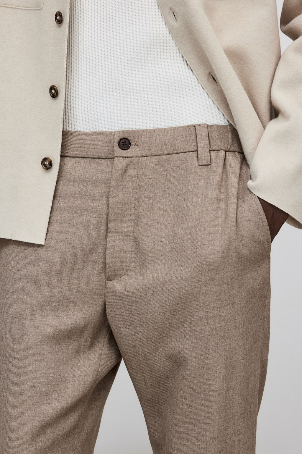 Pantalon de sarga Regular Fit - H&m фото 2