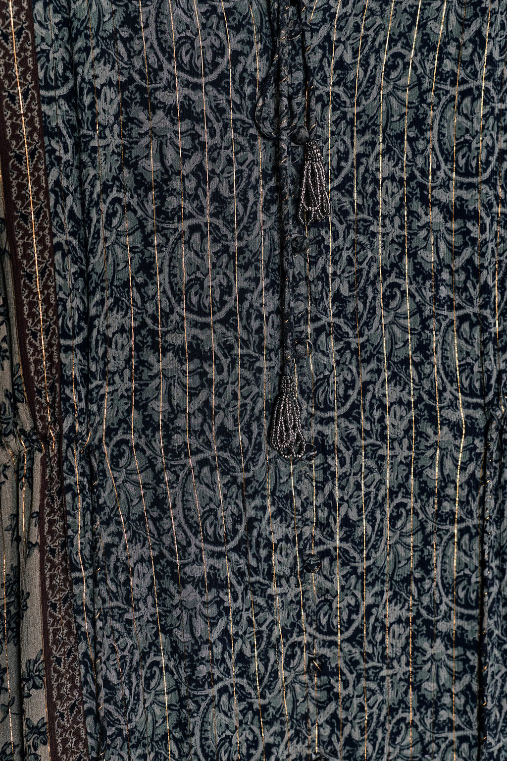 METALLIC THREAD PRINTED DRESS - Zara фото 9