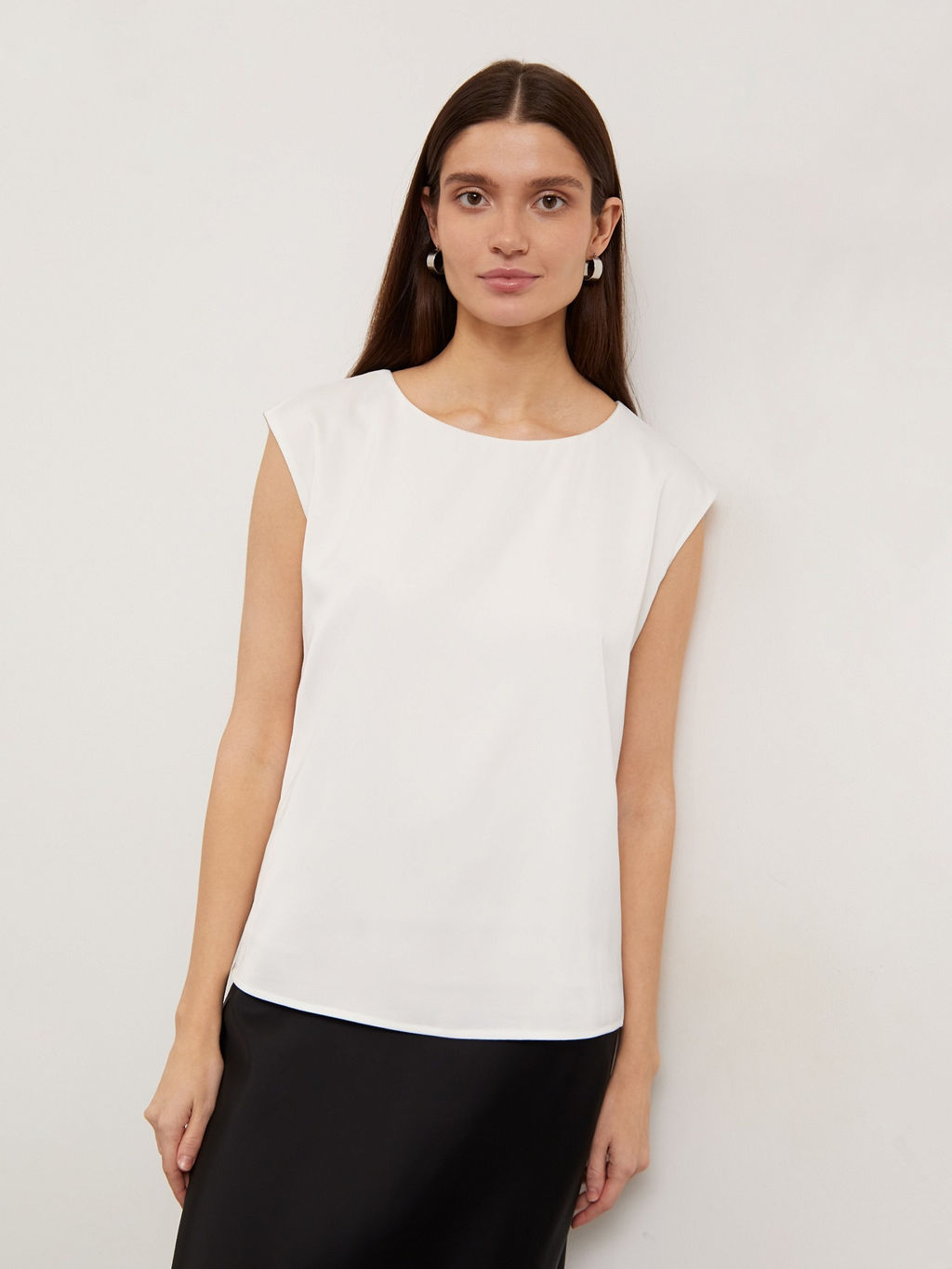 Однотонный топ B2815/snowdrop - Emka фото 4