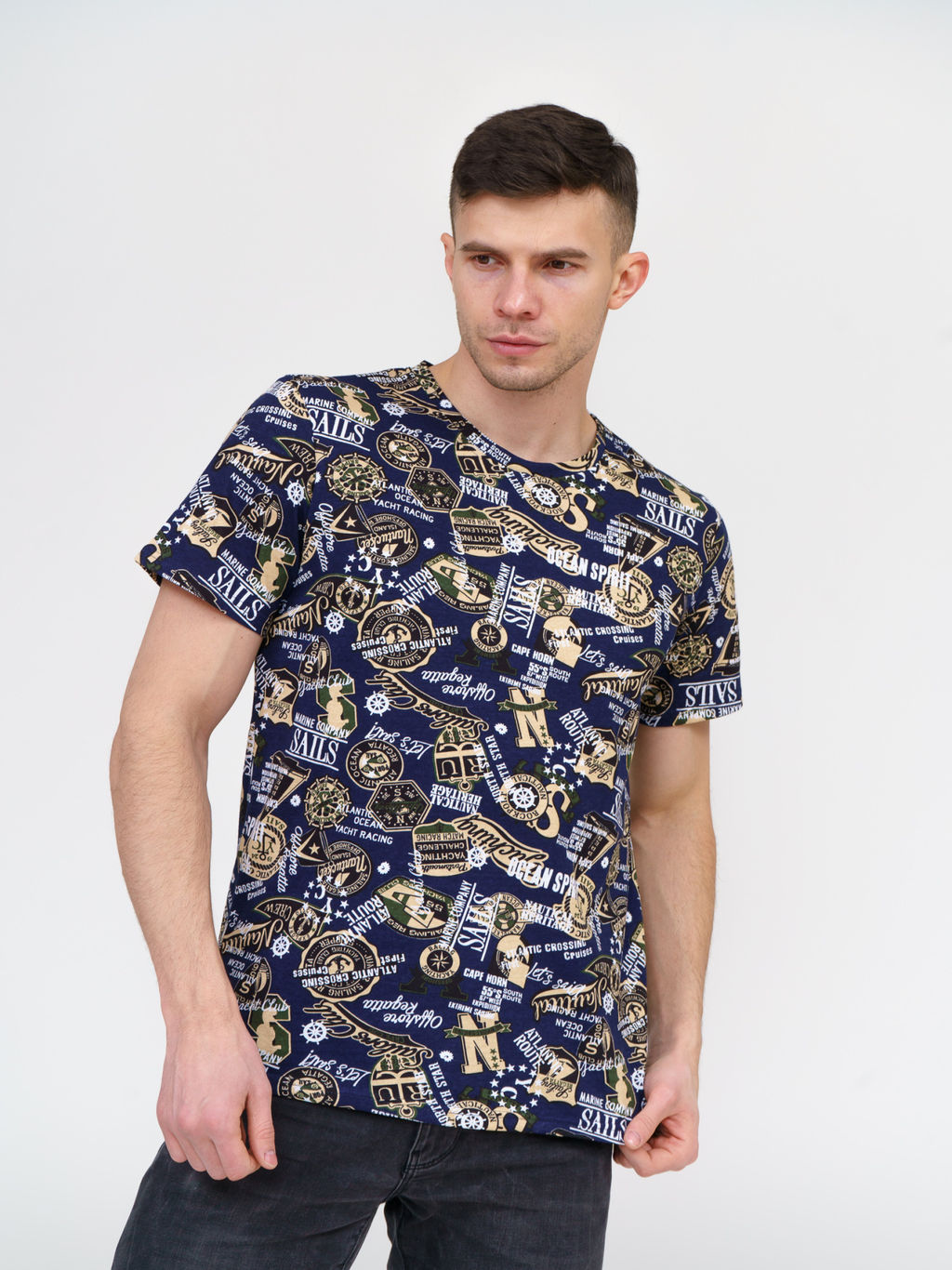 М49 Футболка "Синий/Хаки"