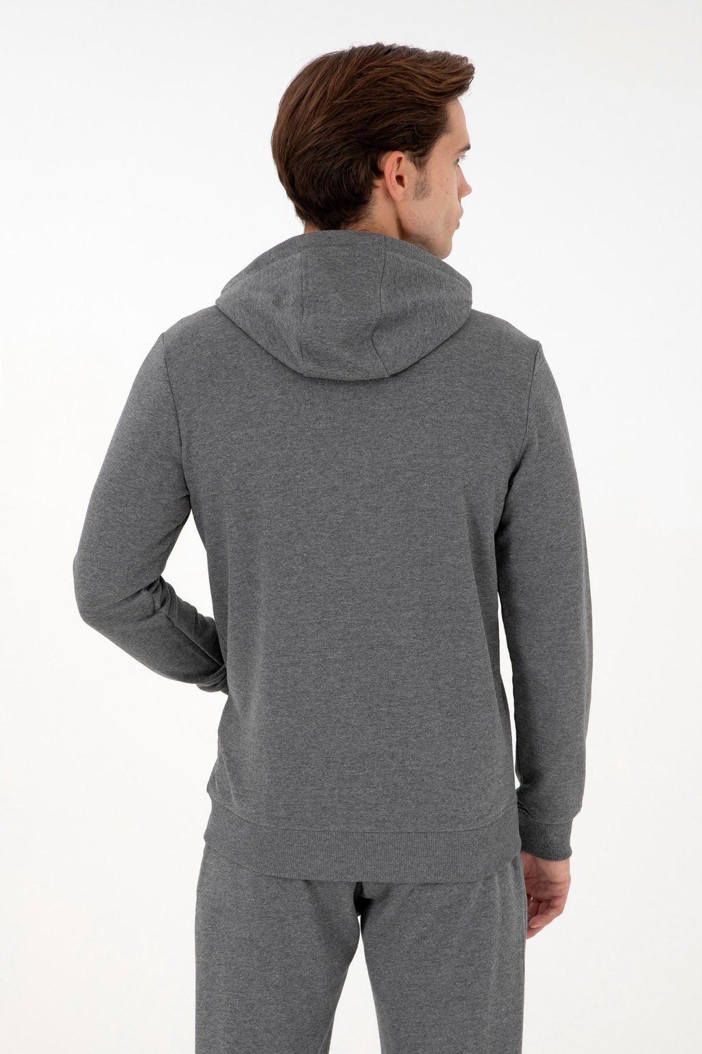 Мужской свитшот антрацитового меланжа Неожиданная скидка в корзине - U.s. polo assn фото 5