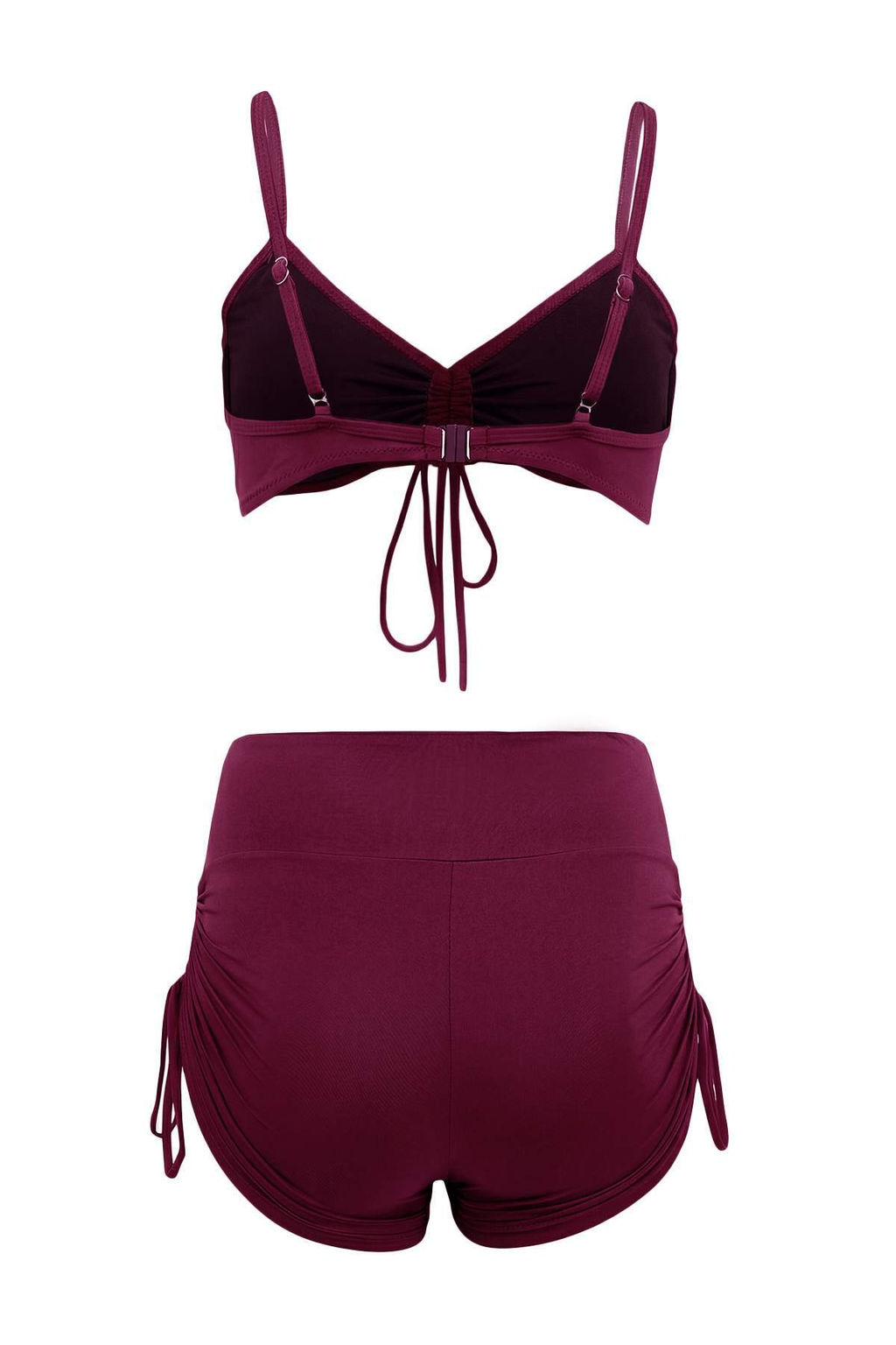 TRENDYOLMILLA Siyah Bralette Sortlu Buzgu Detayl? Yuksek Bel Sortlu Bikini Tak?m? TBESS25BT00088 фото 15