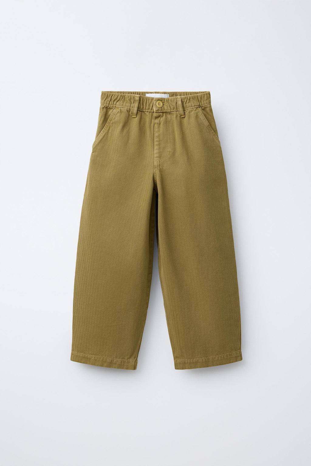 HERRINGBONE BAGGY TROUSERS