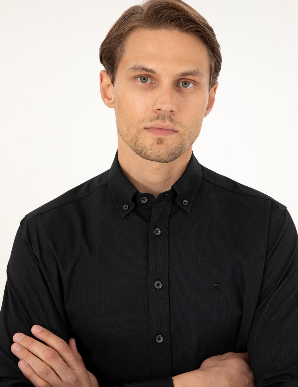 Siyah Regular Fit Uzun Kollu G_mlek - Pierre cardin фото 2