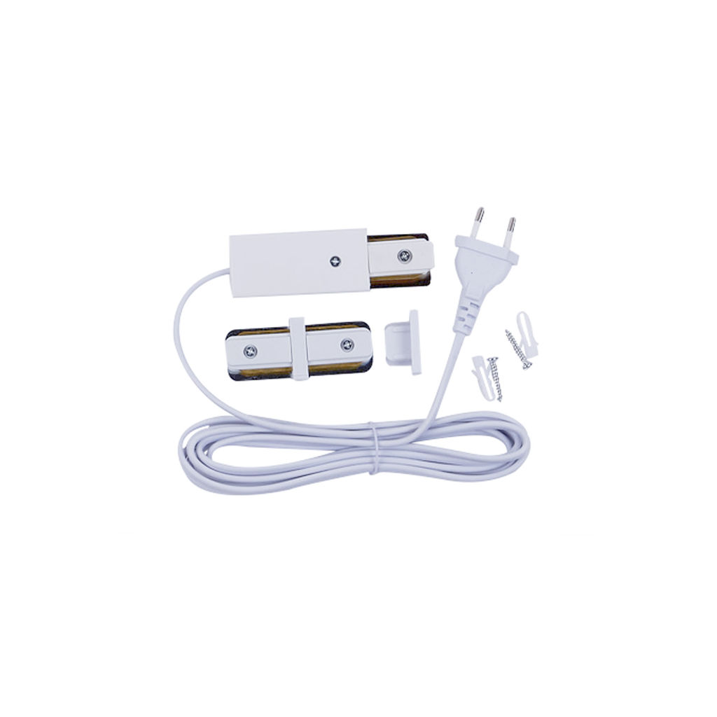 UBX-GS2 WHITE 50x2 SET03 Шинопровод осветительный, тип G, 2шт*50см, в наборе с заглушкой, вводом питания и соединителем. Однофазный. Белый. ТМ Uniel
