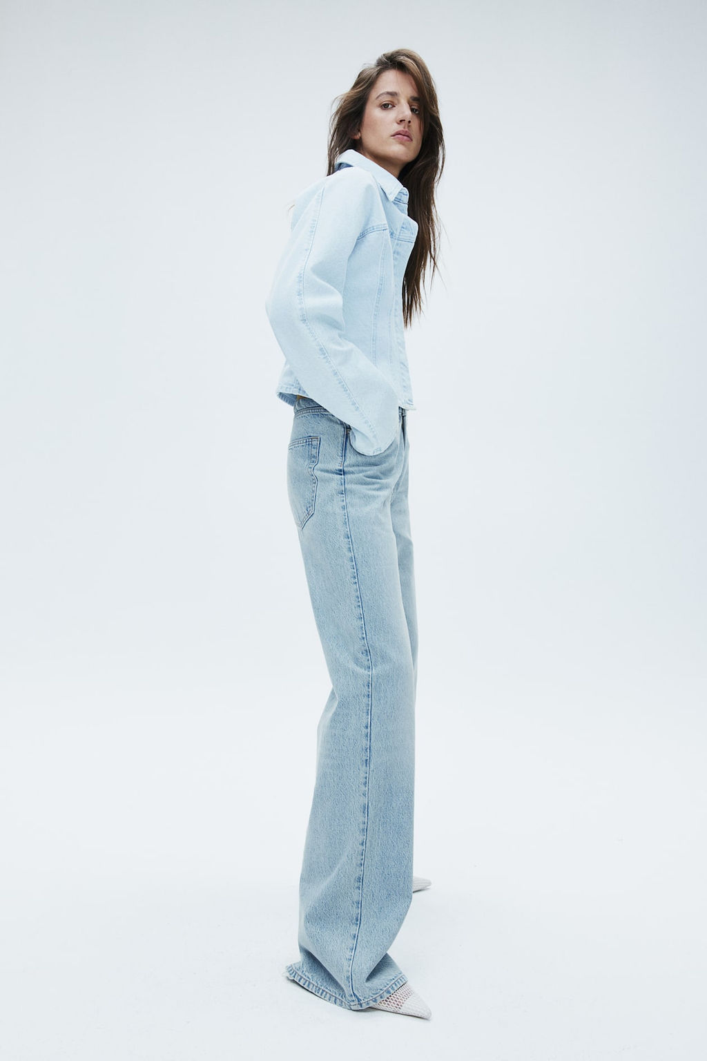 Wide Ultra High Jeans - H&m фото 4