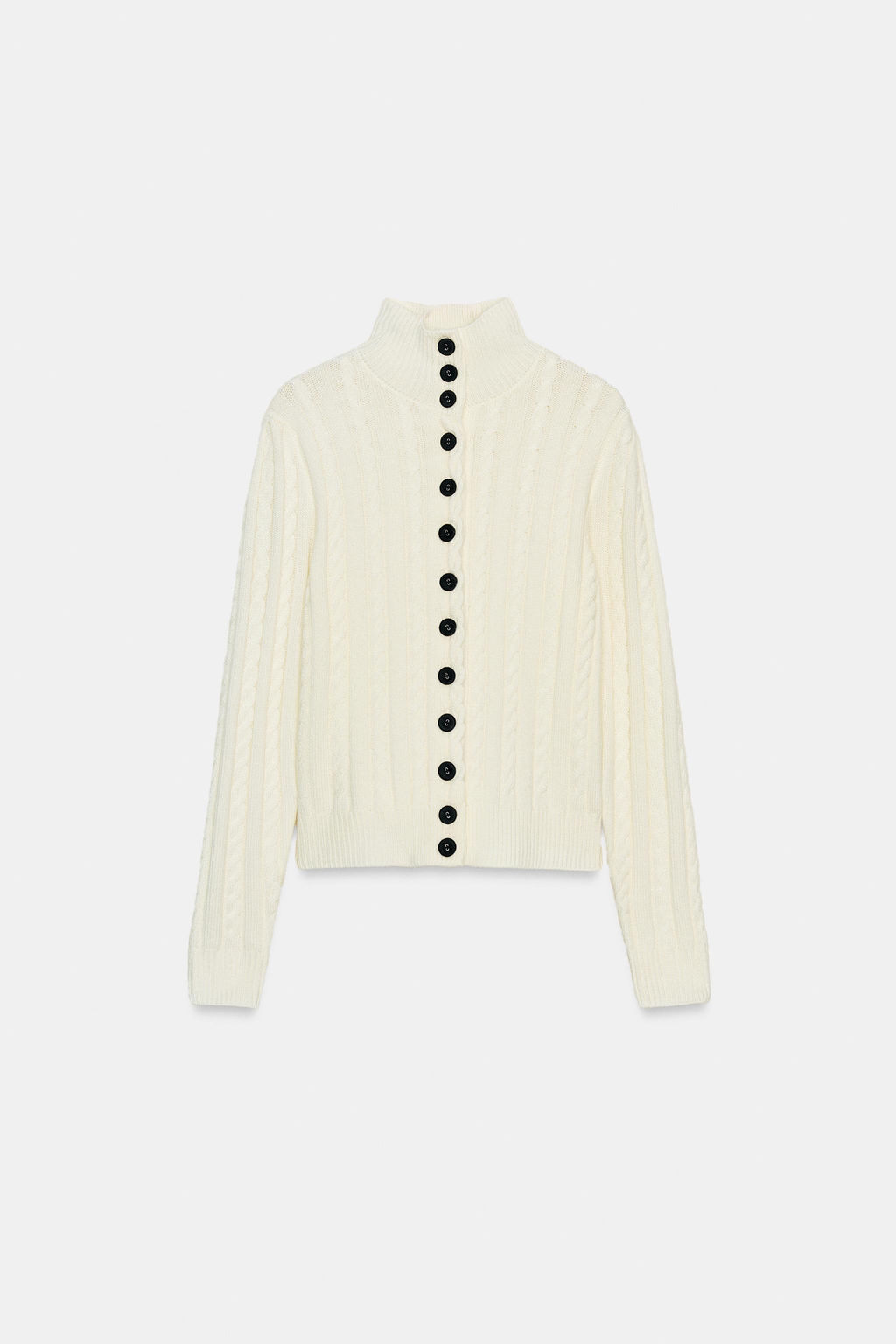 CABLE-KNIT CARDIGAN - Zara фото 12