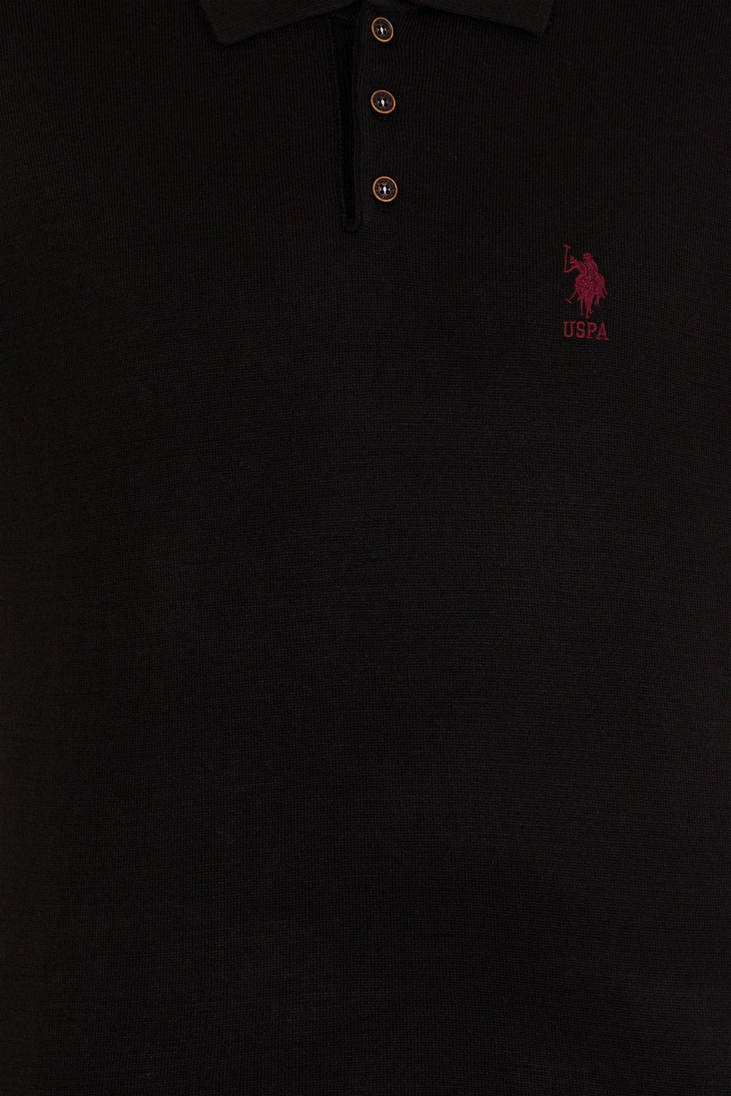 U. S. Polo Assn Мужской черный трикотаж с воротником-поло - U.s. polo assn фото 12