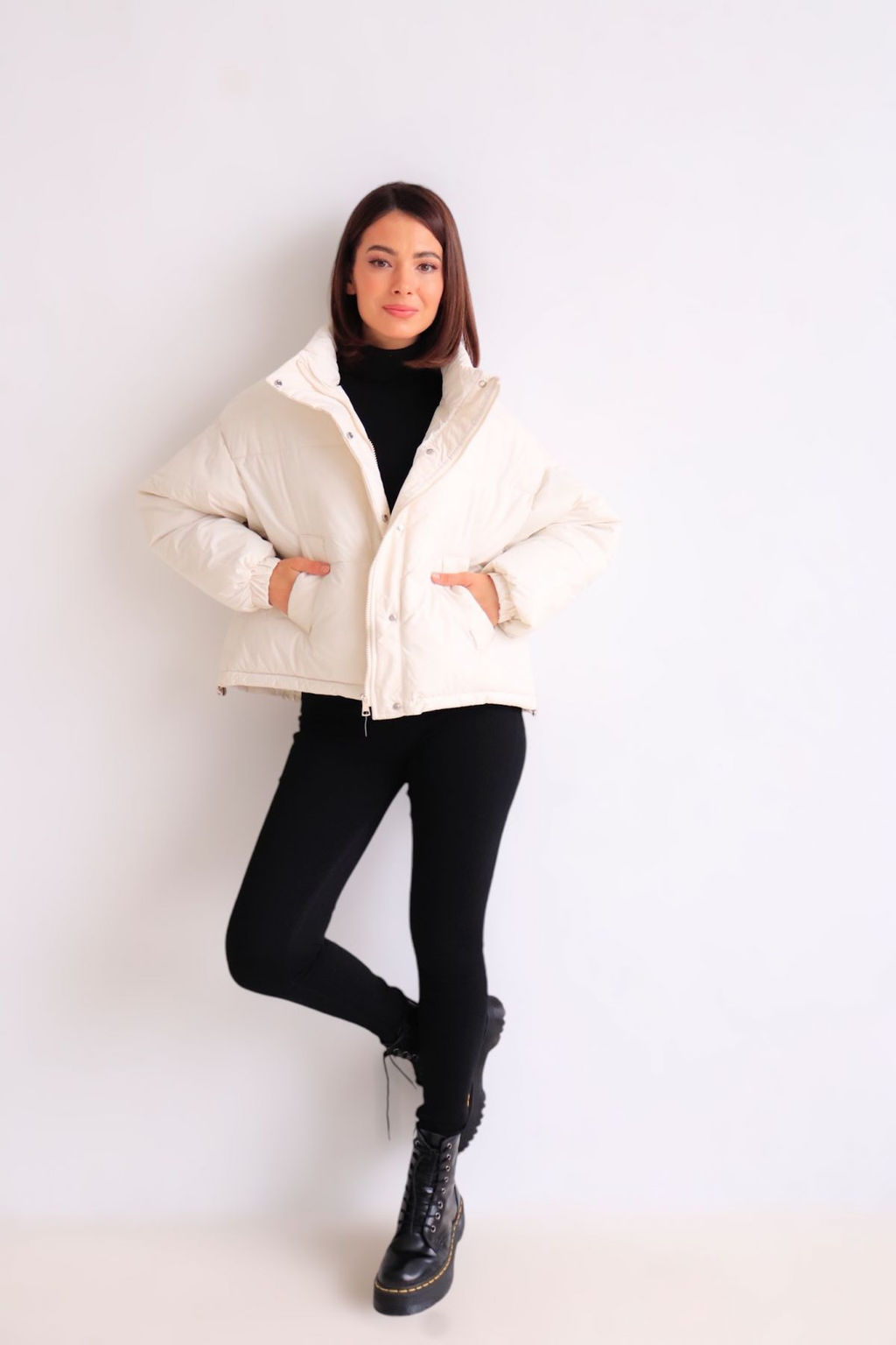 Martichelli Куртка укороченная молочная  фото 3