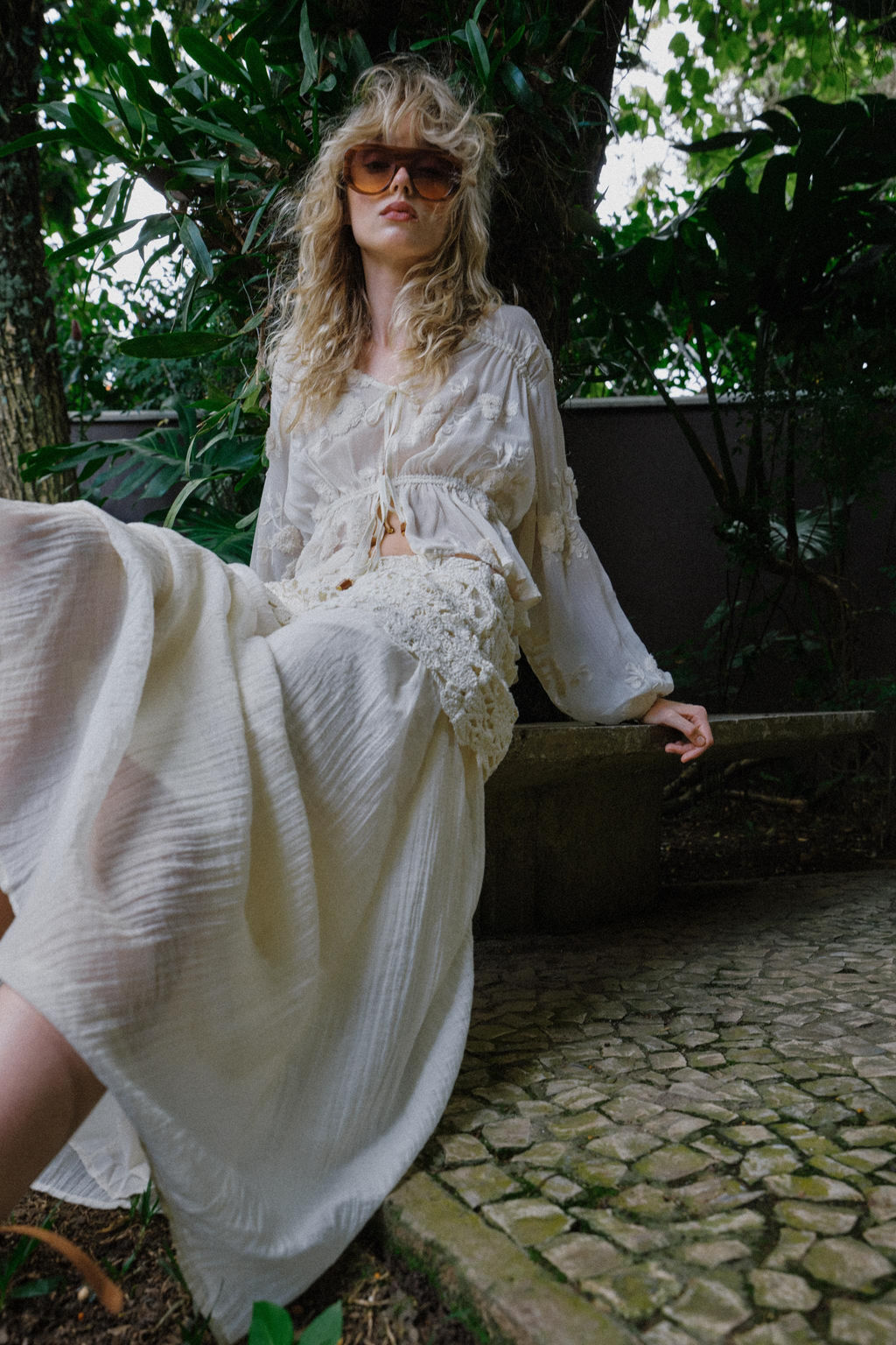 FALDA MIDI COMBINADA CROCHET / Crudo - Zara фото 7
