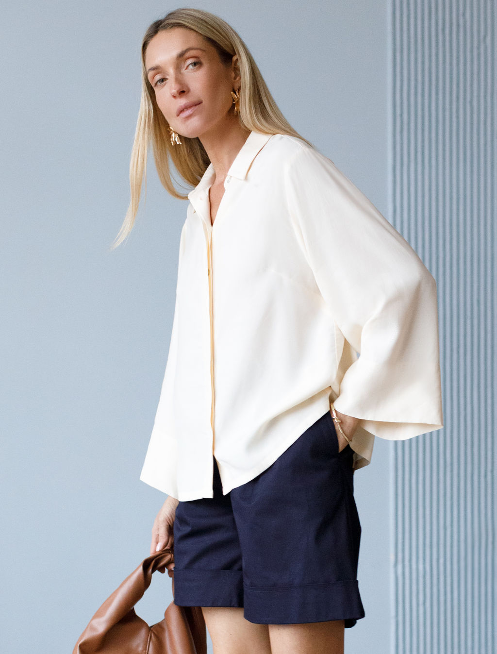 Блузка из лиоцелла с вискозой