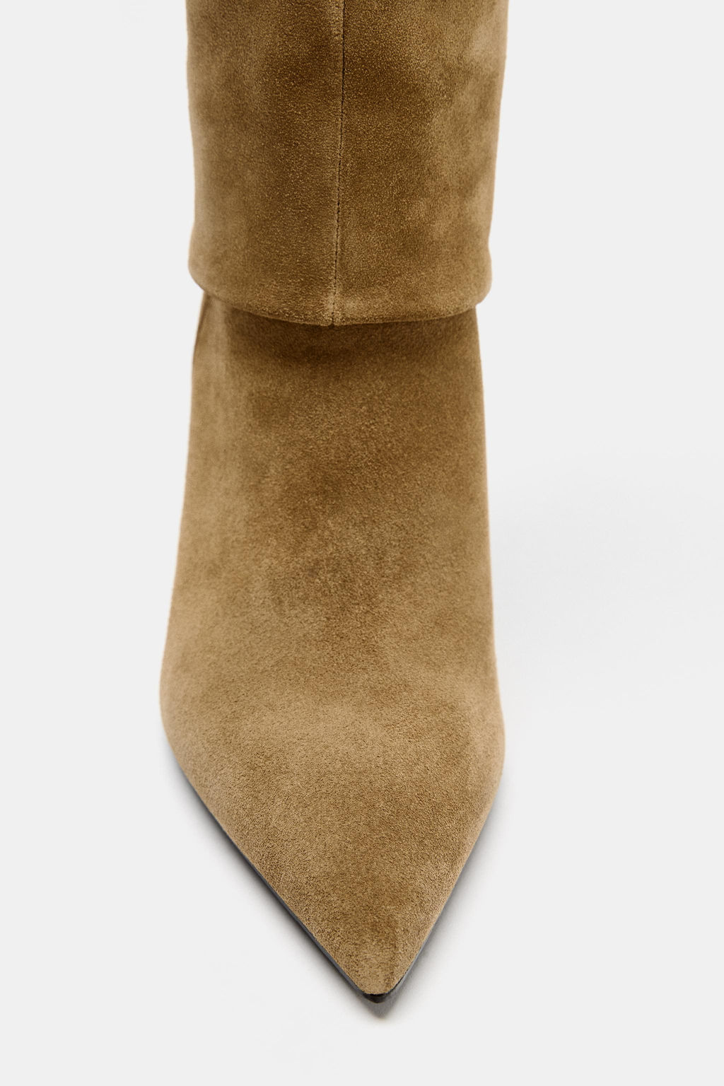 SPLIT SUEDE HEELED BOOTS - Zara фото 8