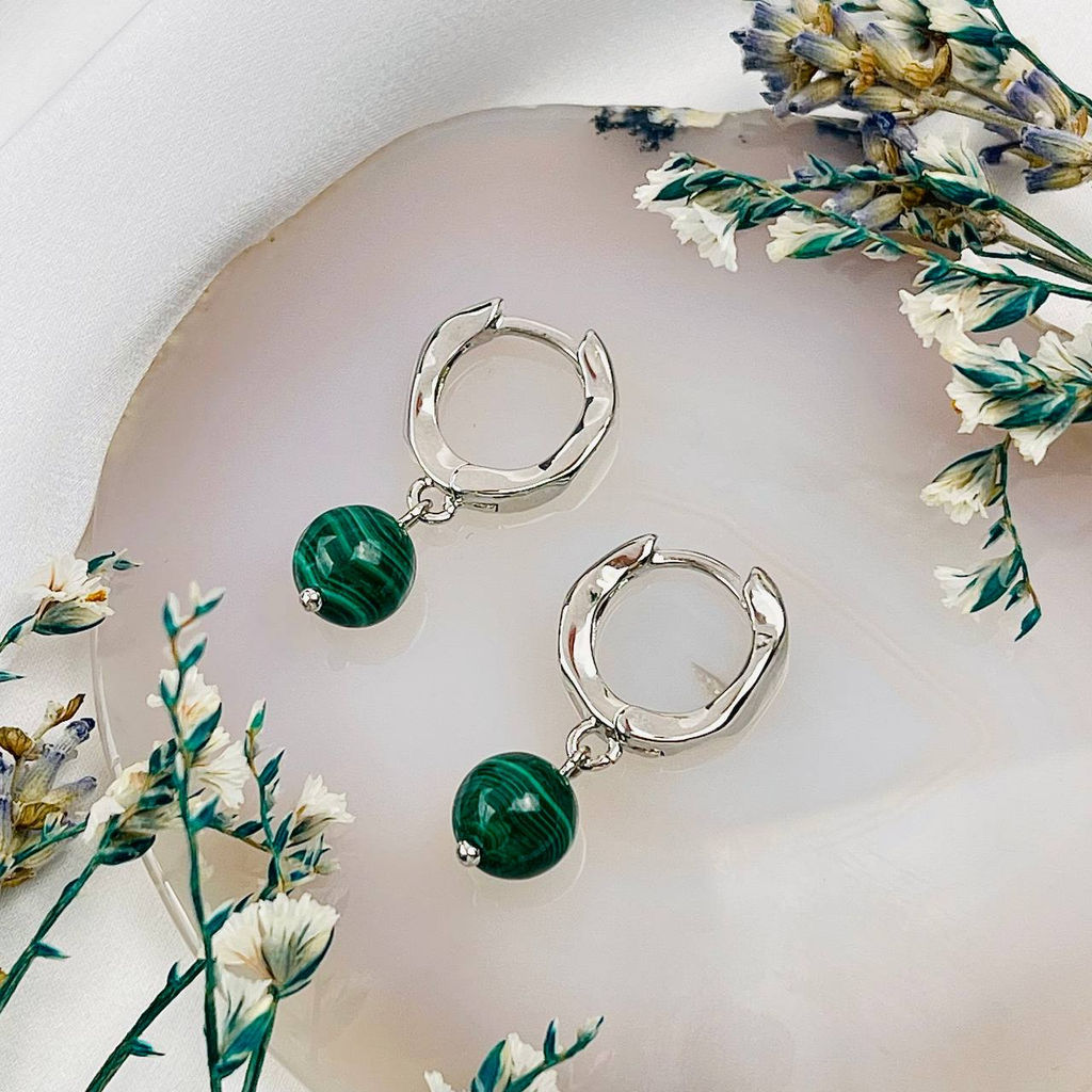 Серьги из Малахита