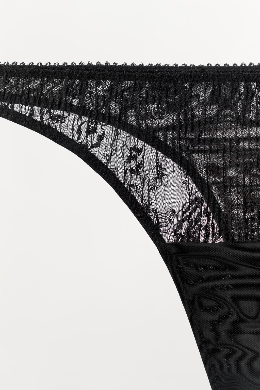 LACE THONG WITH FLORAL EMBROIDERY - Zara фото 6