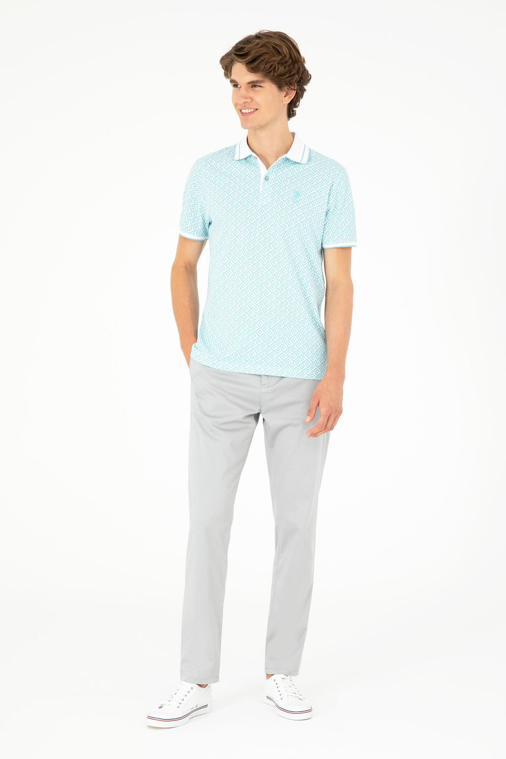 Мужские серые брюки из плотной ткани Неожиданная скидка в корзине - U.s. polo assn фото 3