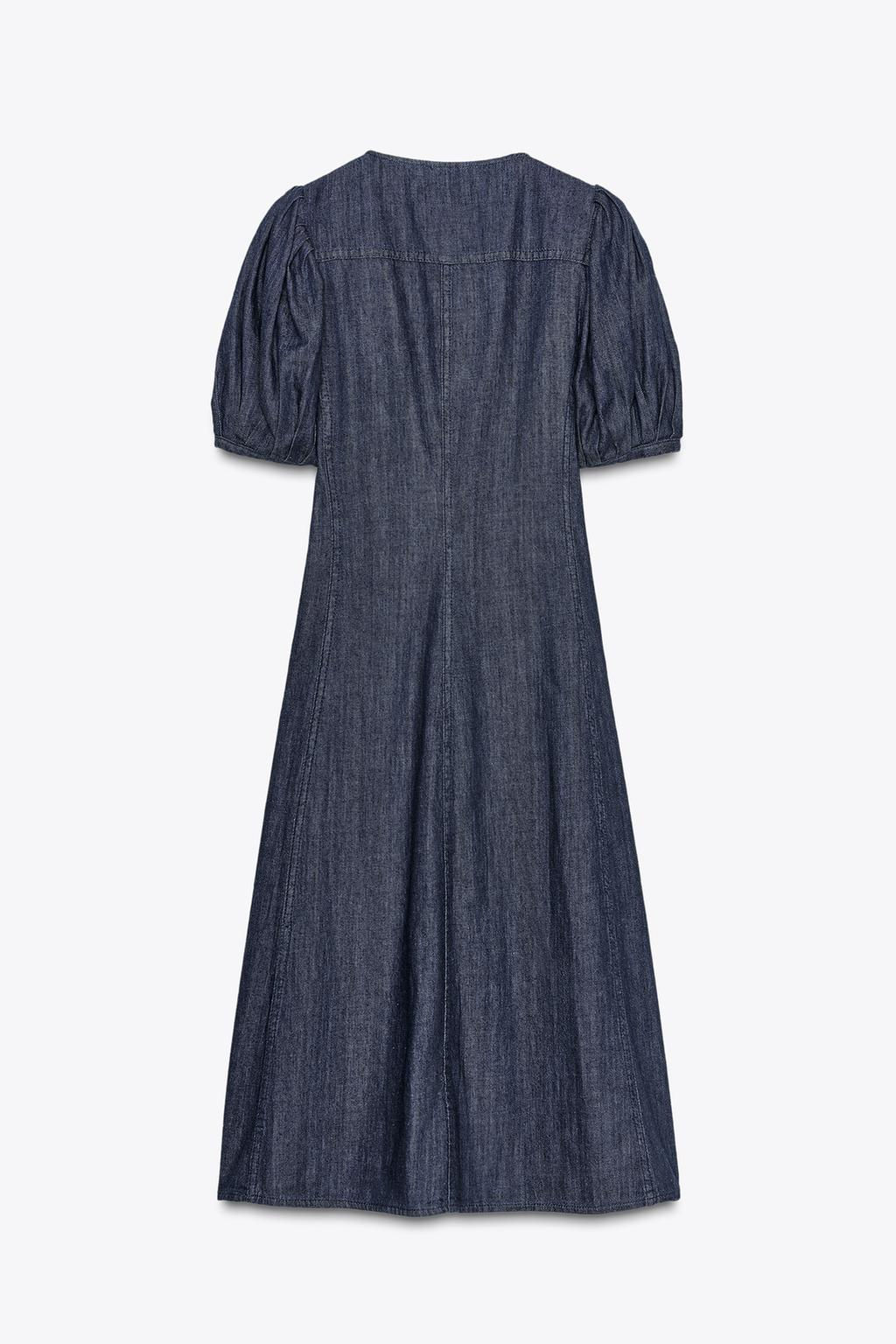 ZW COLLECTION DENIM DRESS - Zara фото 6