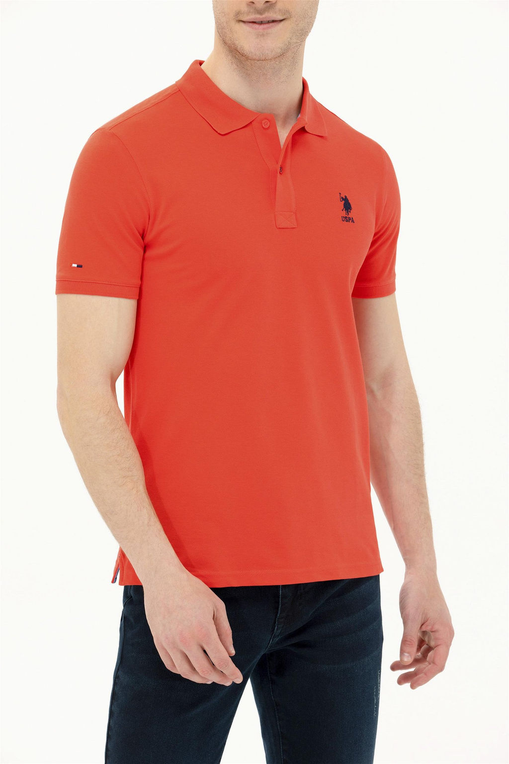 Мужская красная базовая футболка - U.s. polo assn фото 13
