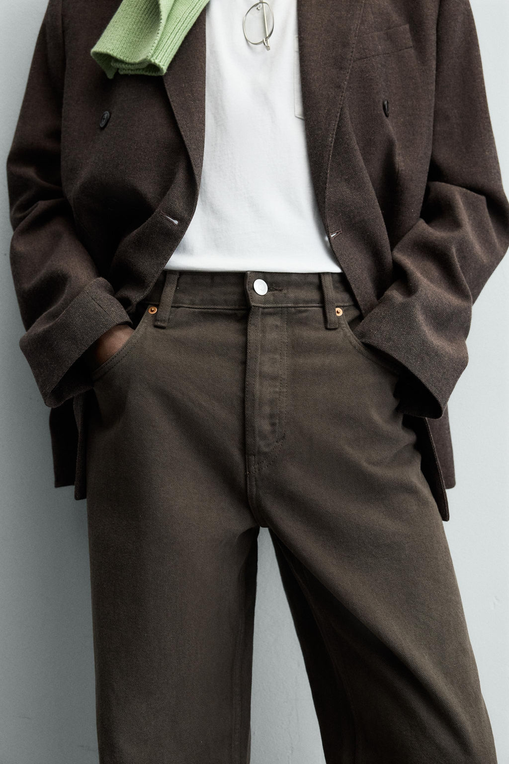 JEANS STRAIGHT FIT / Marr?n - Zara фото 7