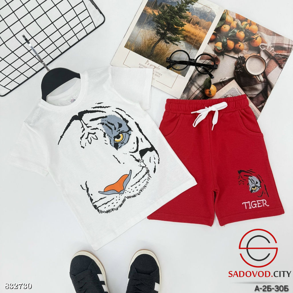 Костюм для мальчика с рисунком