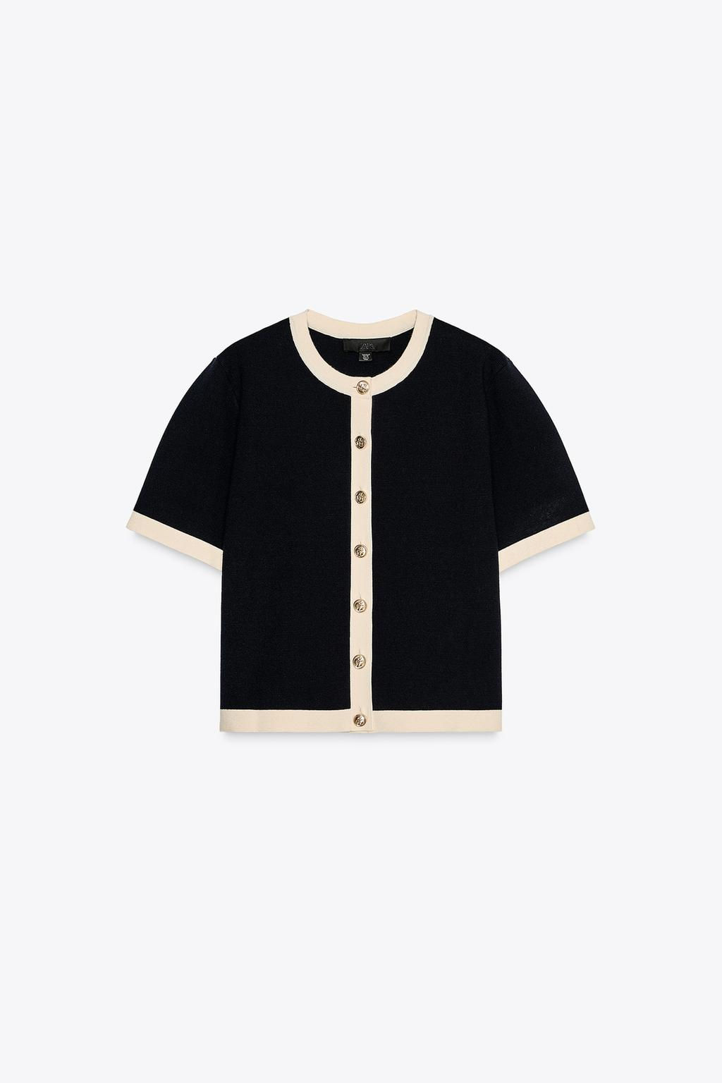 SHORT SLEEVE KNIT CARDIGAN - Zara фото 5