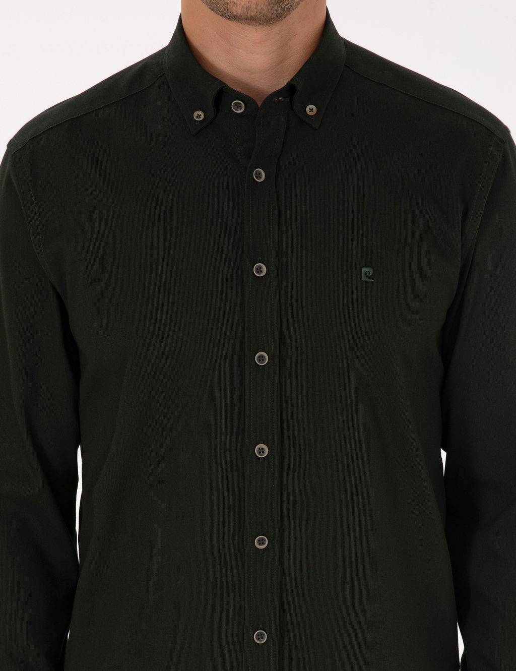 Haki Regular Fit Uzun Kollu G_mlek - Pierre cardin фото 6