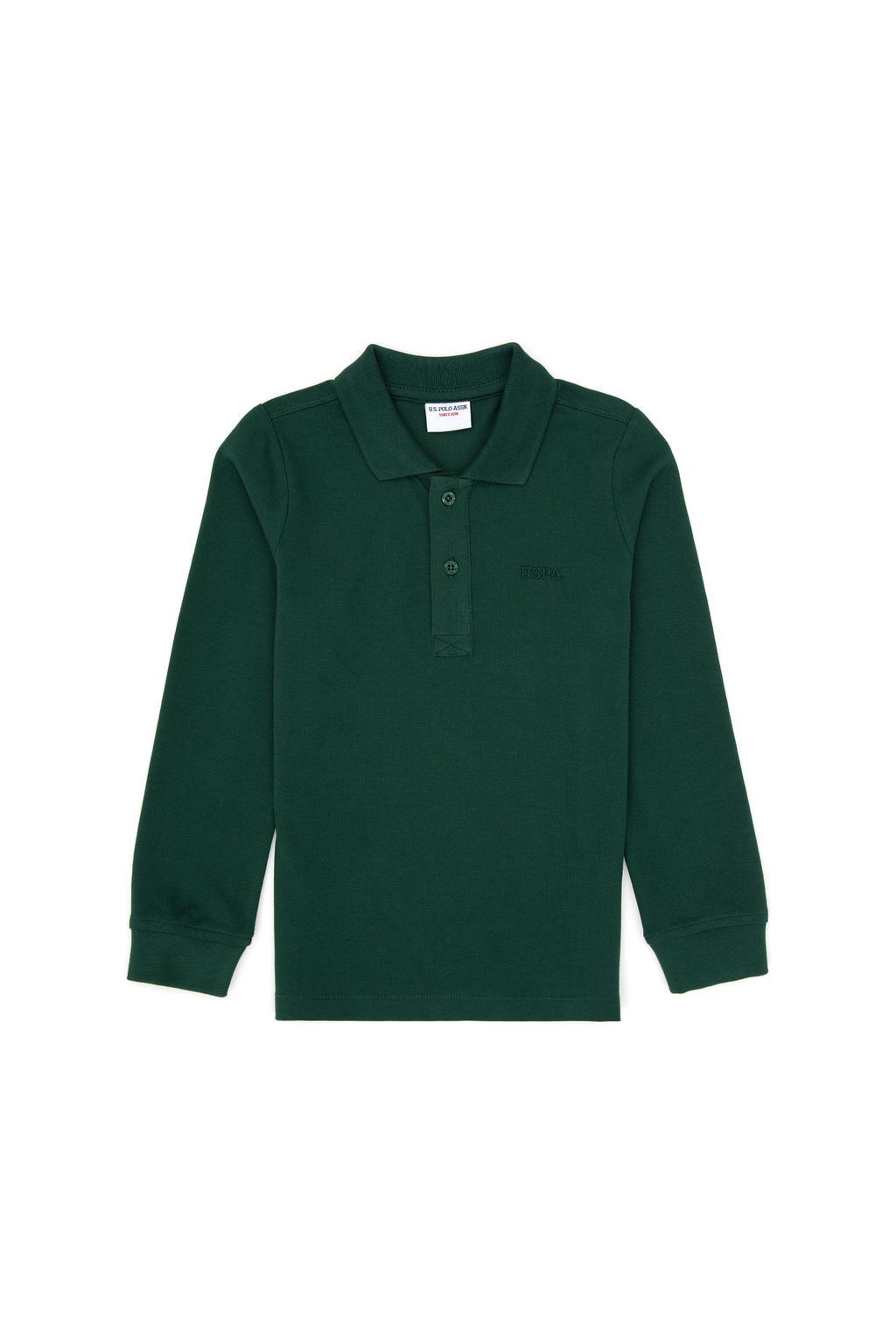 Erkek _ocuk Koyu Ye_il Basic Polo Yaka Sweatshirt Sepette S_rpriz _ndirim