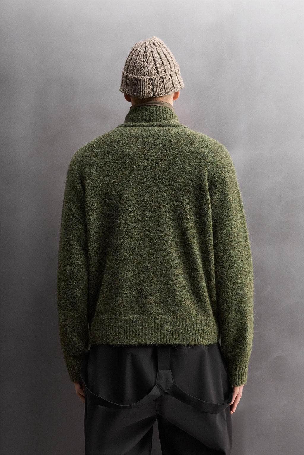 WOOL BLEND QUARTER-ZIP JUMPER - Zara фото 12