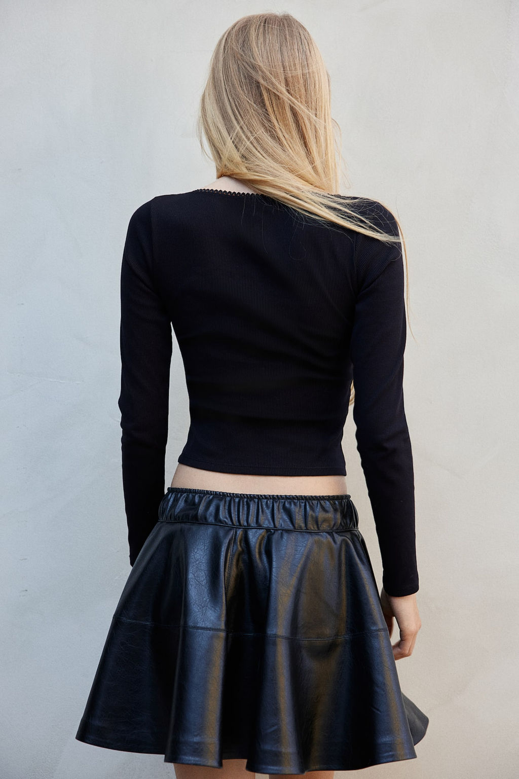 Top de algodon con ribete de picot - H&m фото 3