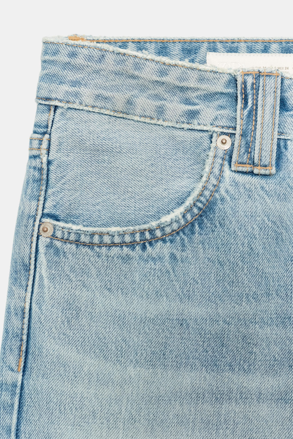 JEANS TRF RECTO TIRO BAJO / Celeste - Zara фото 8