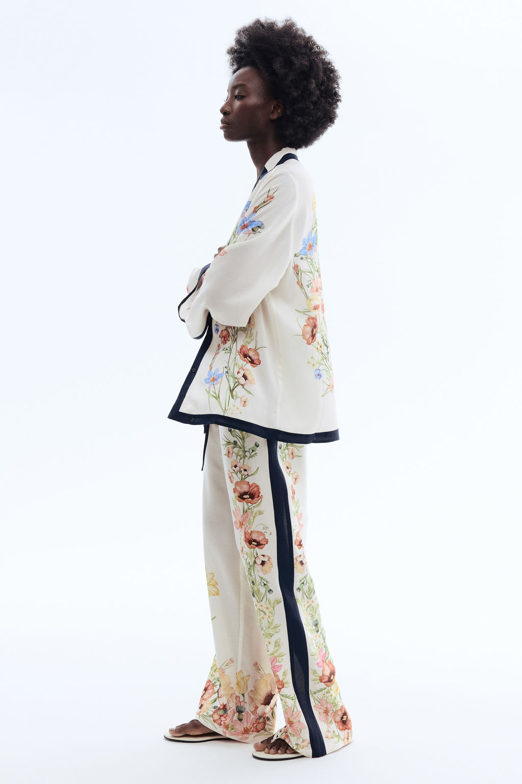 Camisa resort estampada de lyocell - H&m фото 6
