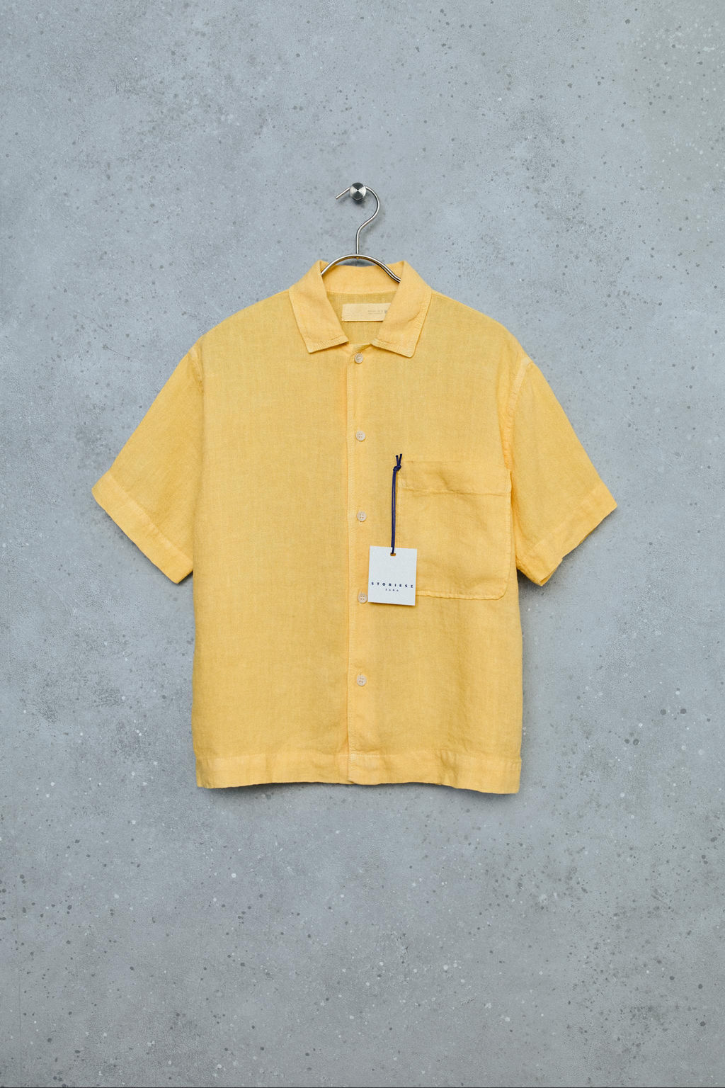 STORIESZ - CAMISA 100% LINO / Amarillo