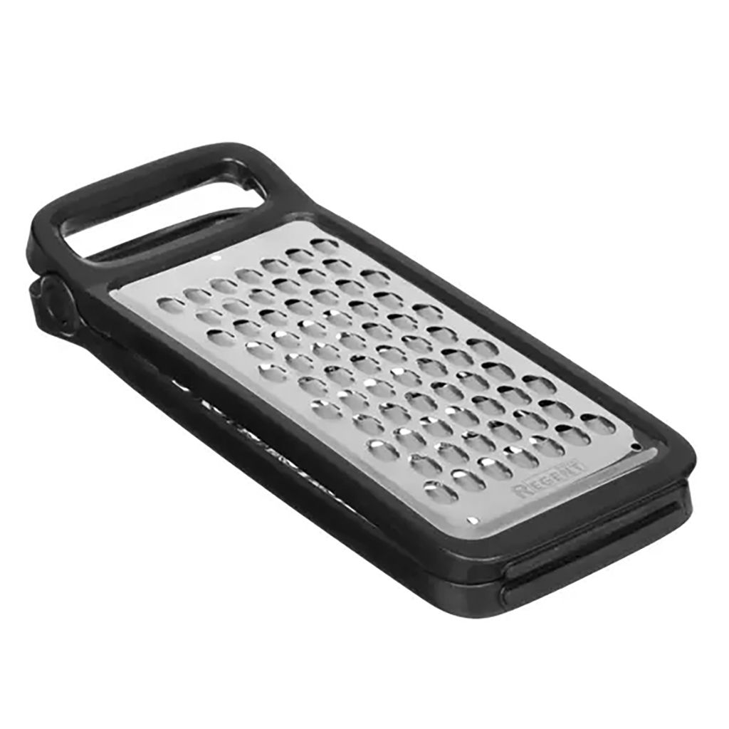 Терка из нержавеющей стали Presto 21,5х9см, двухгранная, складная конструкция, резиновые протекторы, пластмассовая ручка, Regent (Китай) - Домашняя мода фото 3