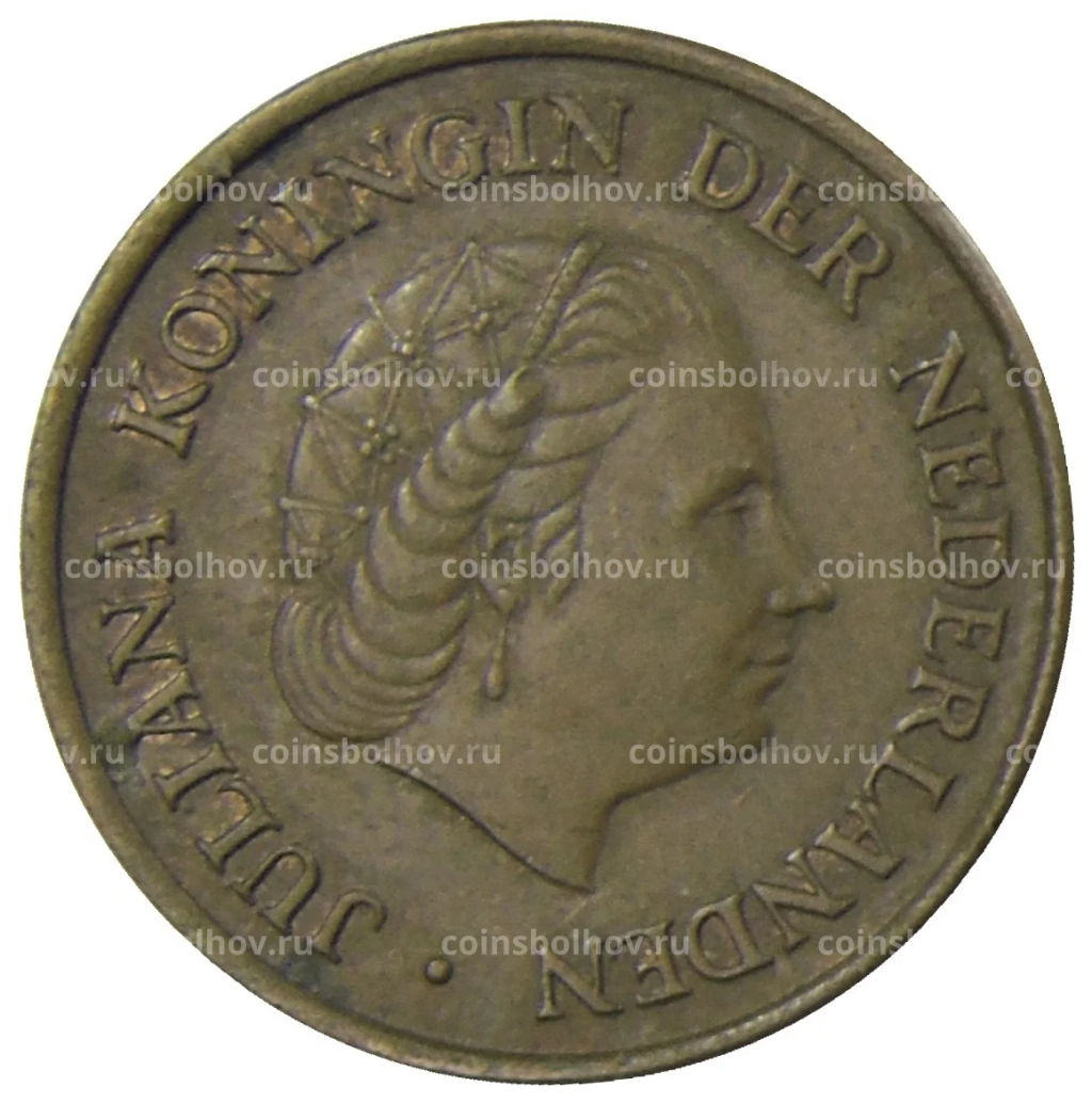 Монета 5 центов 1974 года Нидерланды
