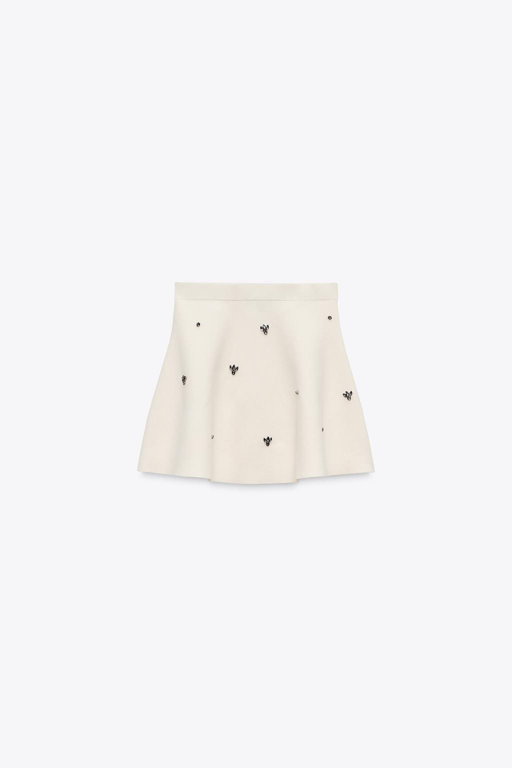 JEWEL BEAD KNIT SKIRT - Zara фото 4