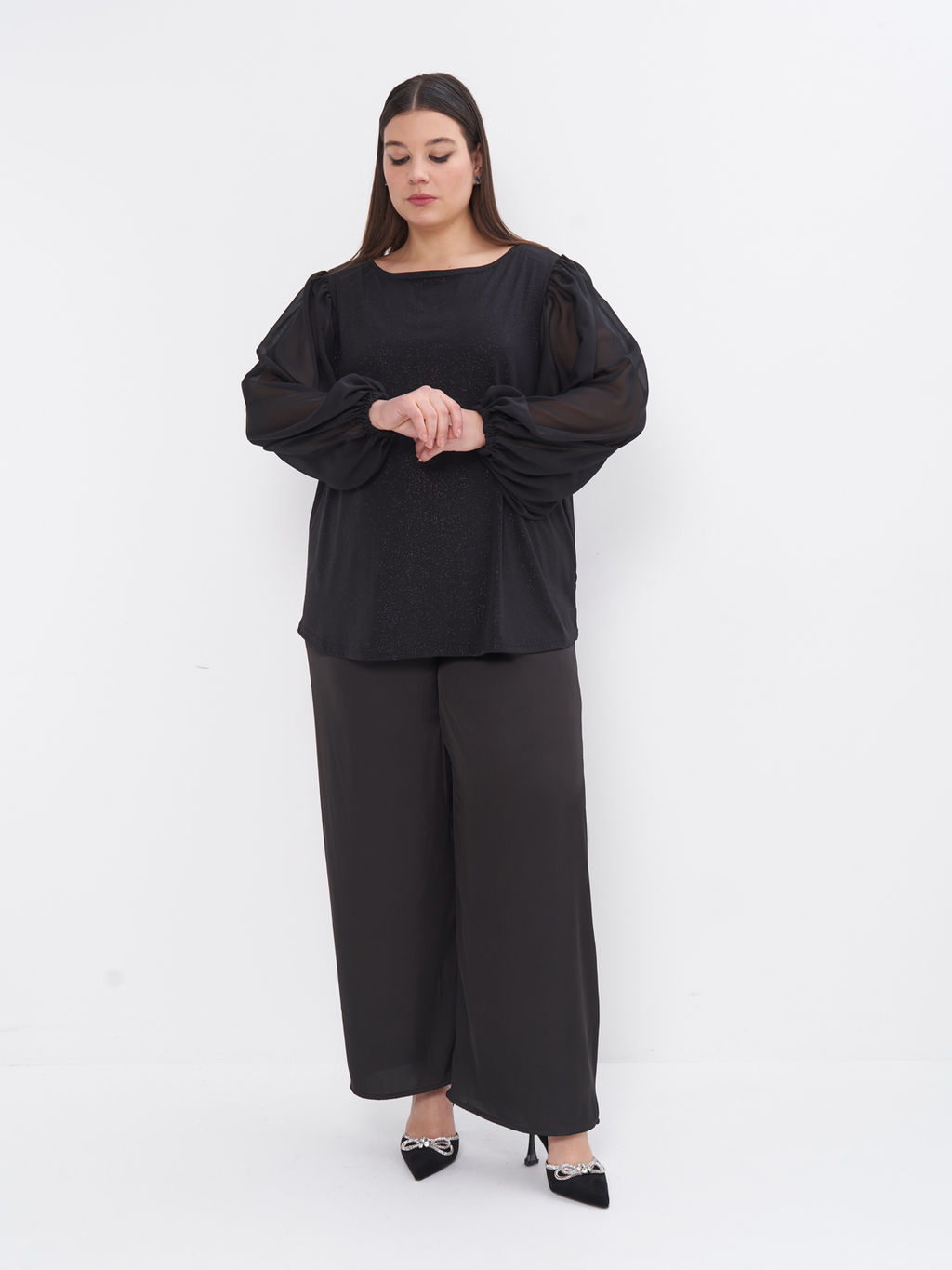 Блузка вечерняя BL68227BLK01 - Артесса фото 9
