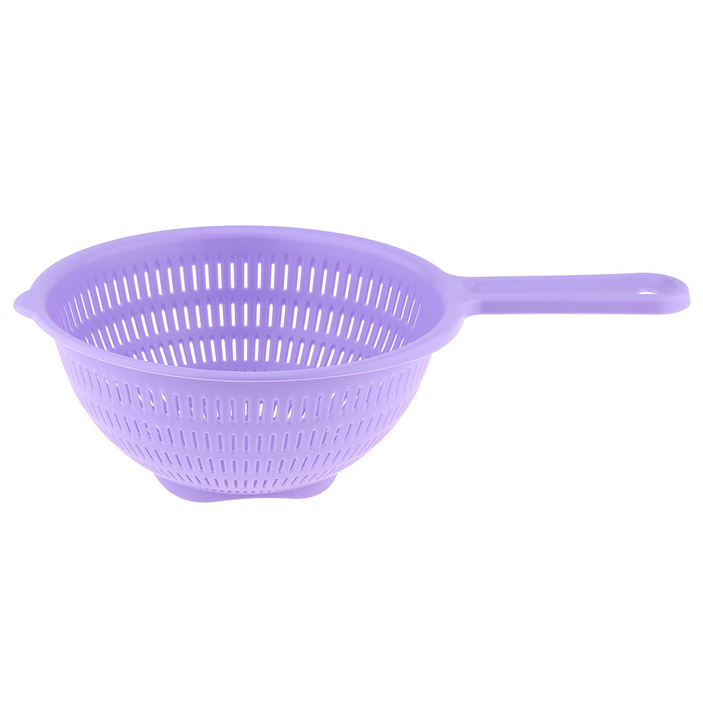 "Шалфей" Дуршлаг пластмассовый 2л, 32х20,5х8,5см, с ручкой, полипропилен, т.м. NECO (Россия)