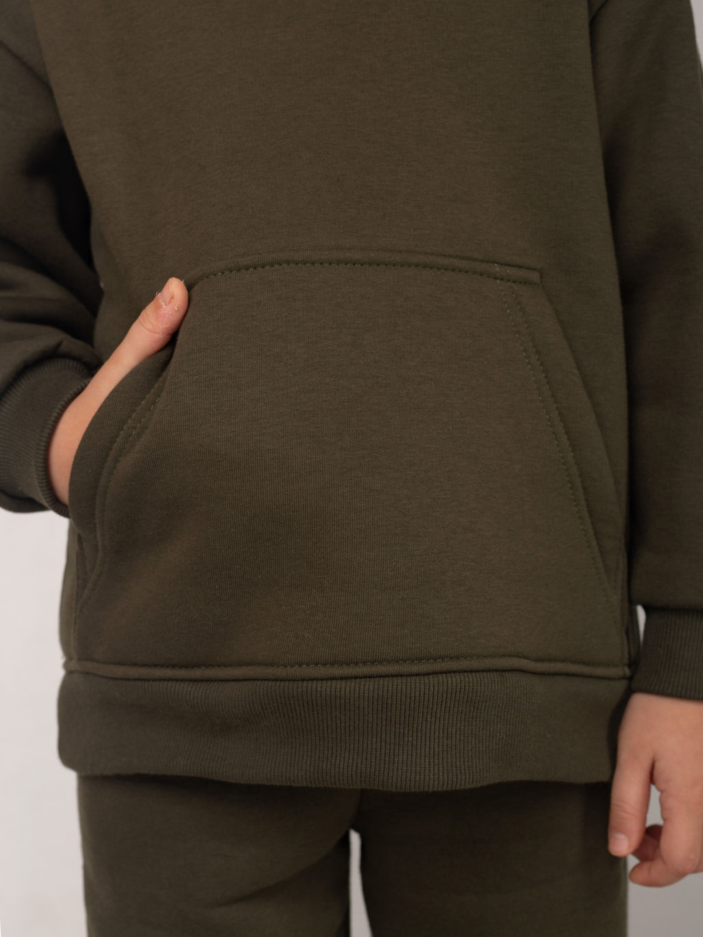 Костюм детский футер 3-х нитка начес пенье Бейби стайл ХАКИ 3 - Домтрик фото 6