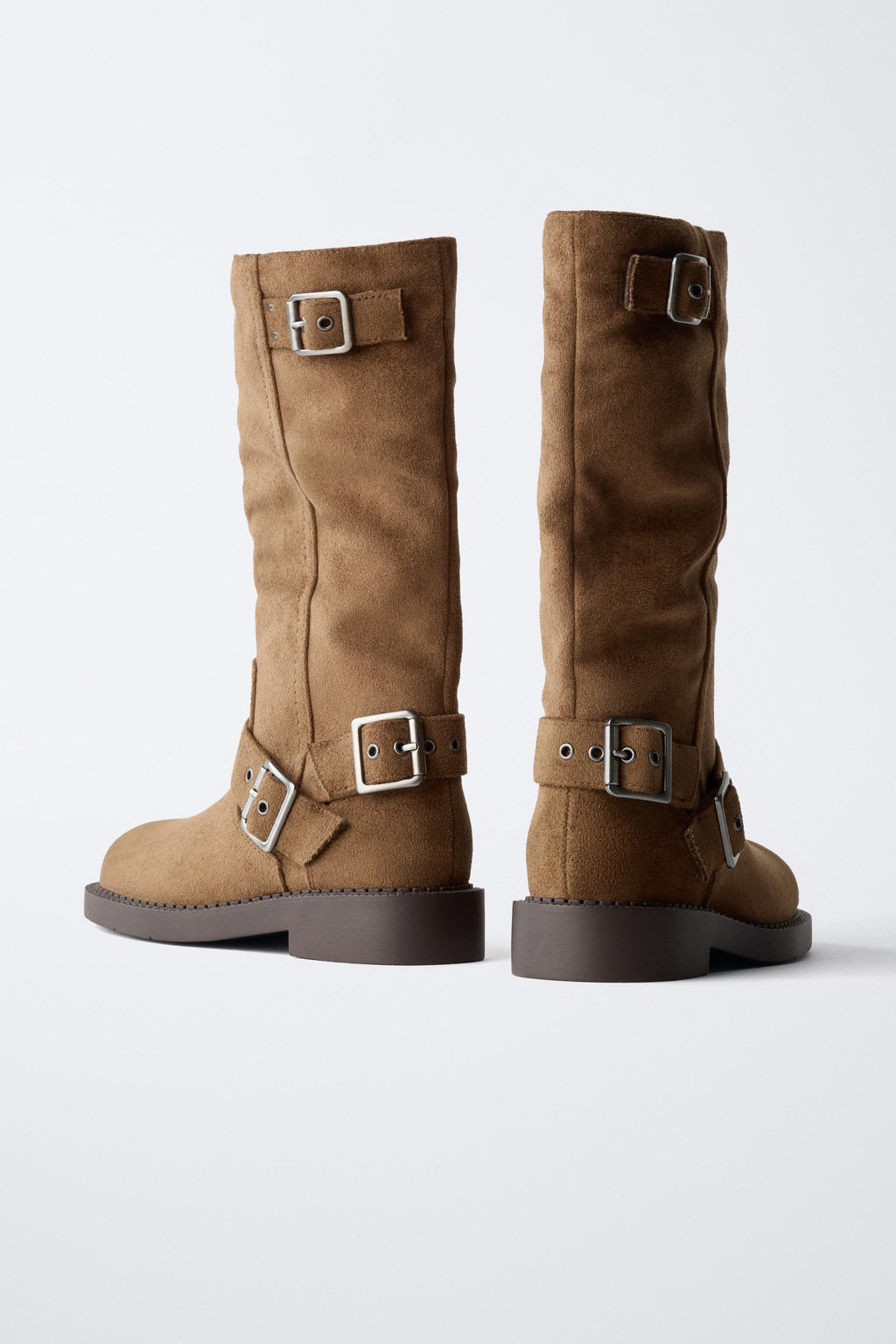BUCKLED KNEE-HIGH BOOTS - Zara фото 12