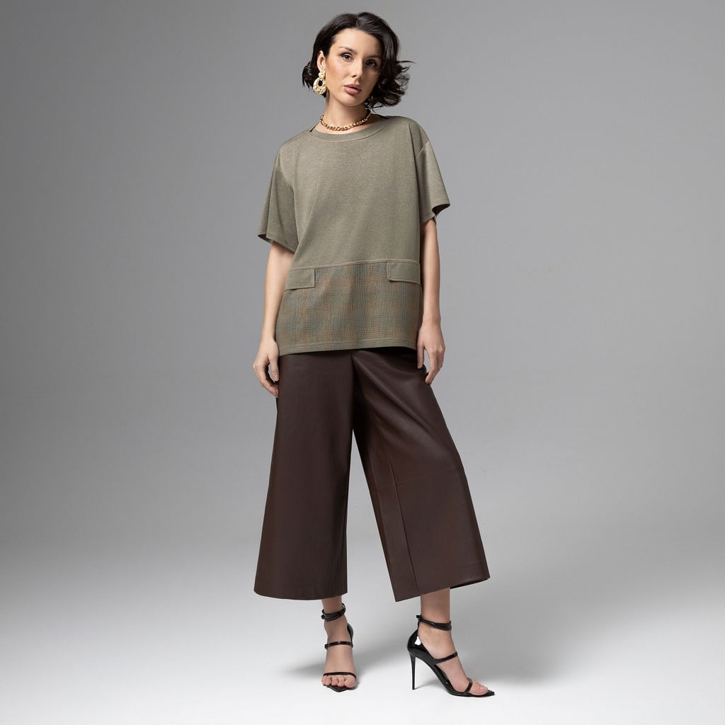 Футболка с акцентными строчками, Стальной взгляд - Charutti фото 7