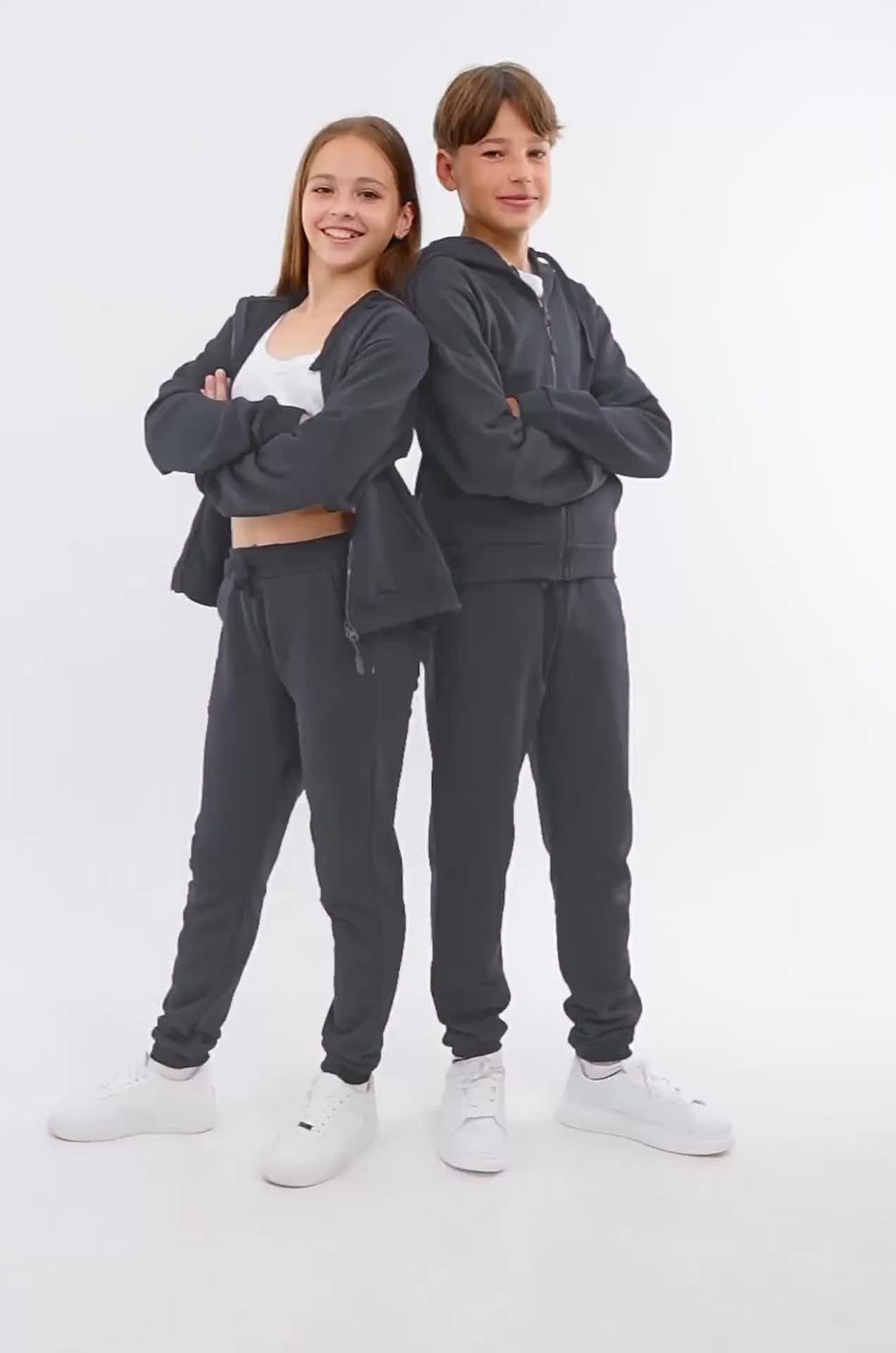 Детский спортивный костюм из футера трехнитки Happyfox