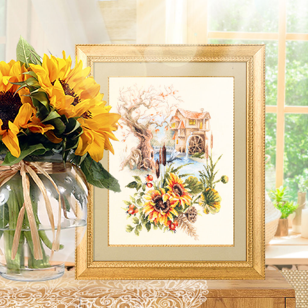 Набор для вышивания Чудесная Игла 101-208 Старая мельница 28 х 38 см