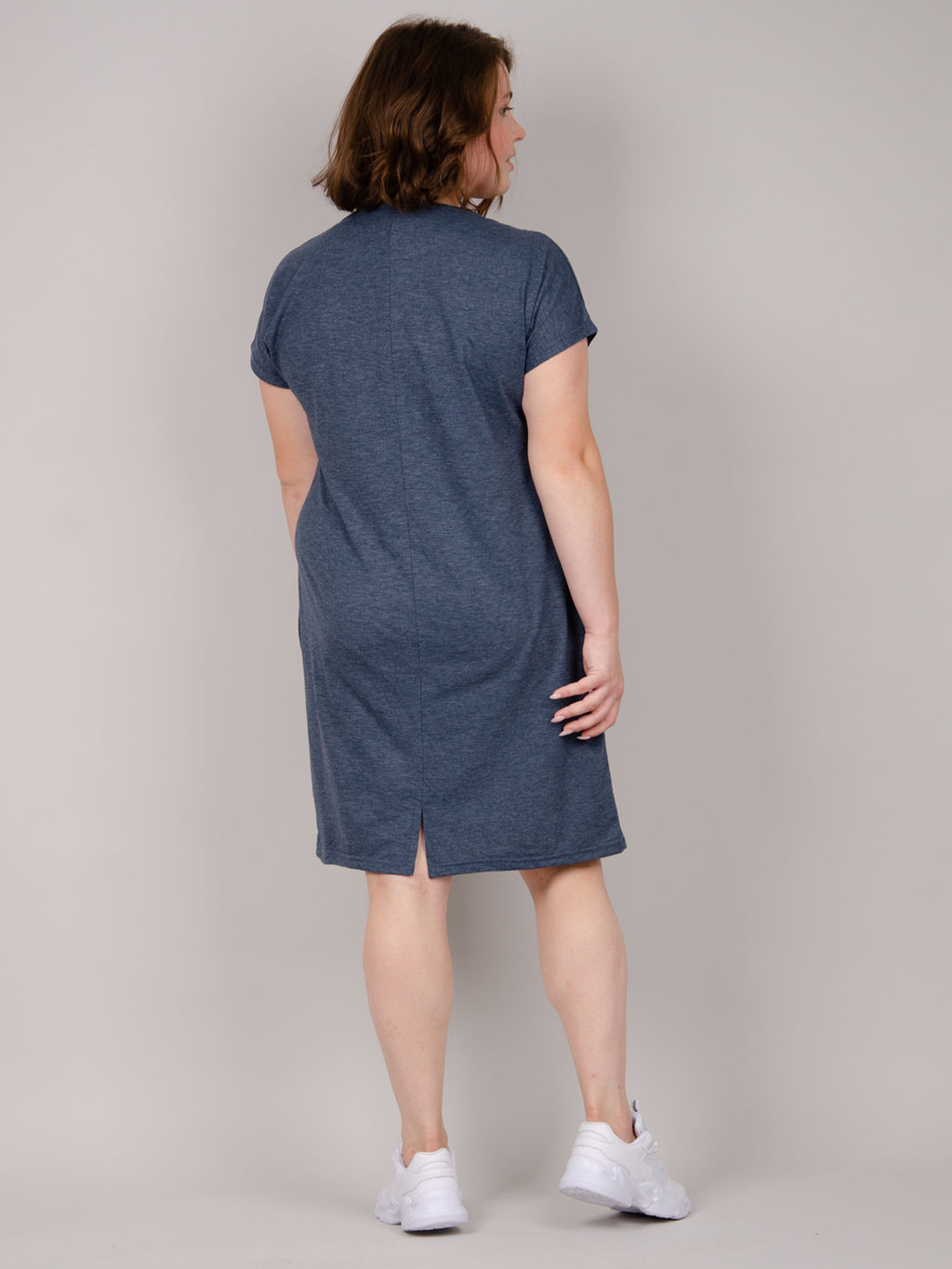 Туника "Аврора" синяя, трикотаж