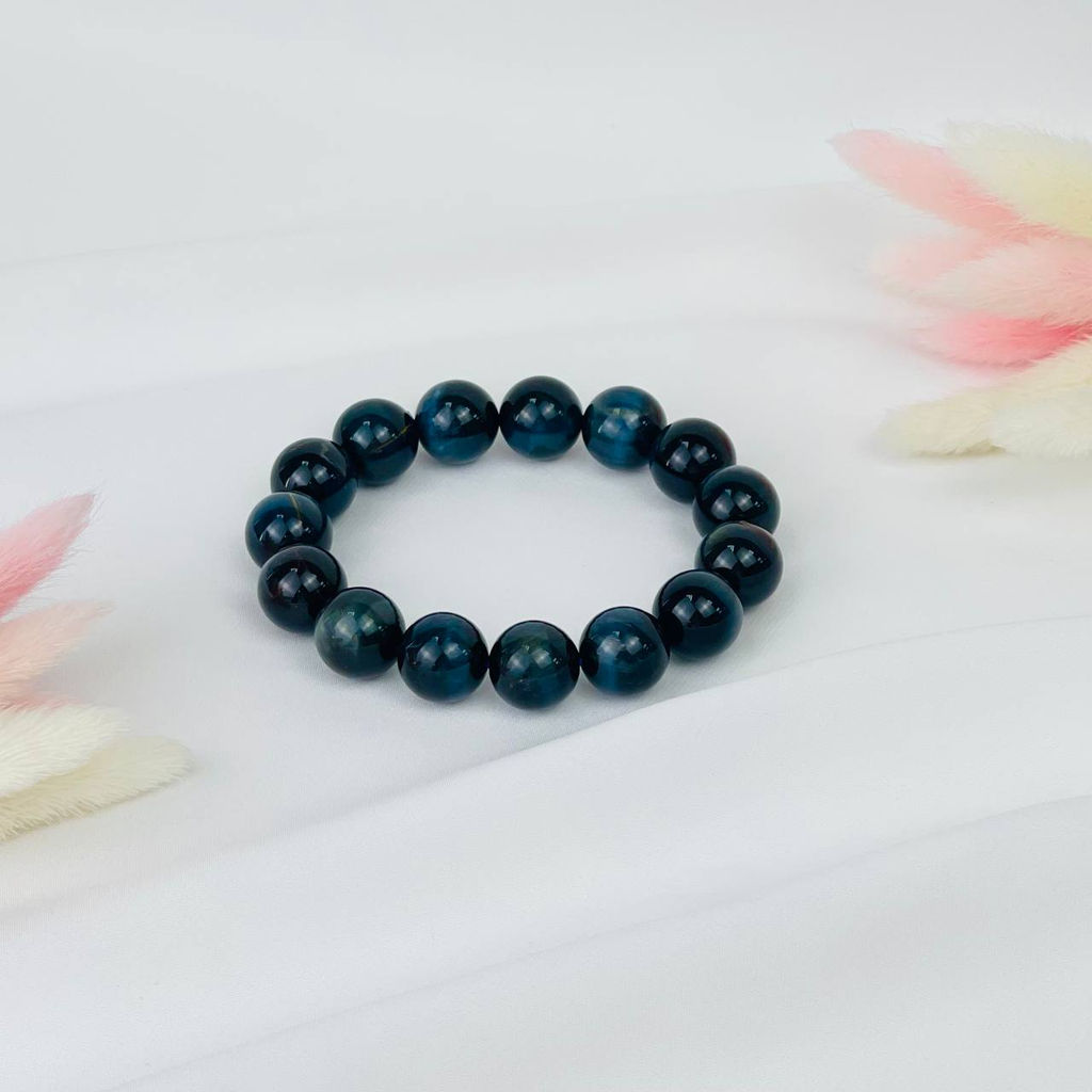 Браслет из Соколиного глаза 18,5 см - Радуга самоцветов фото 3