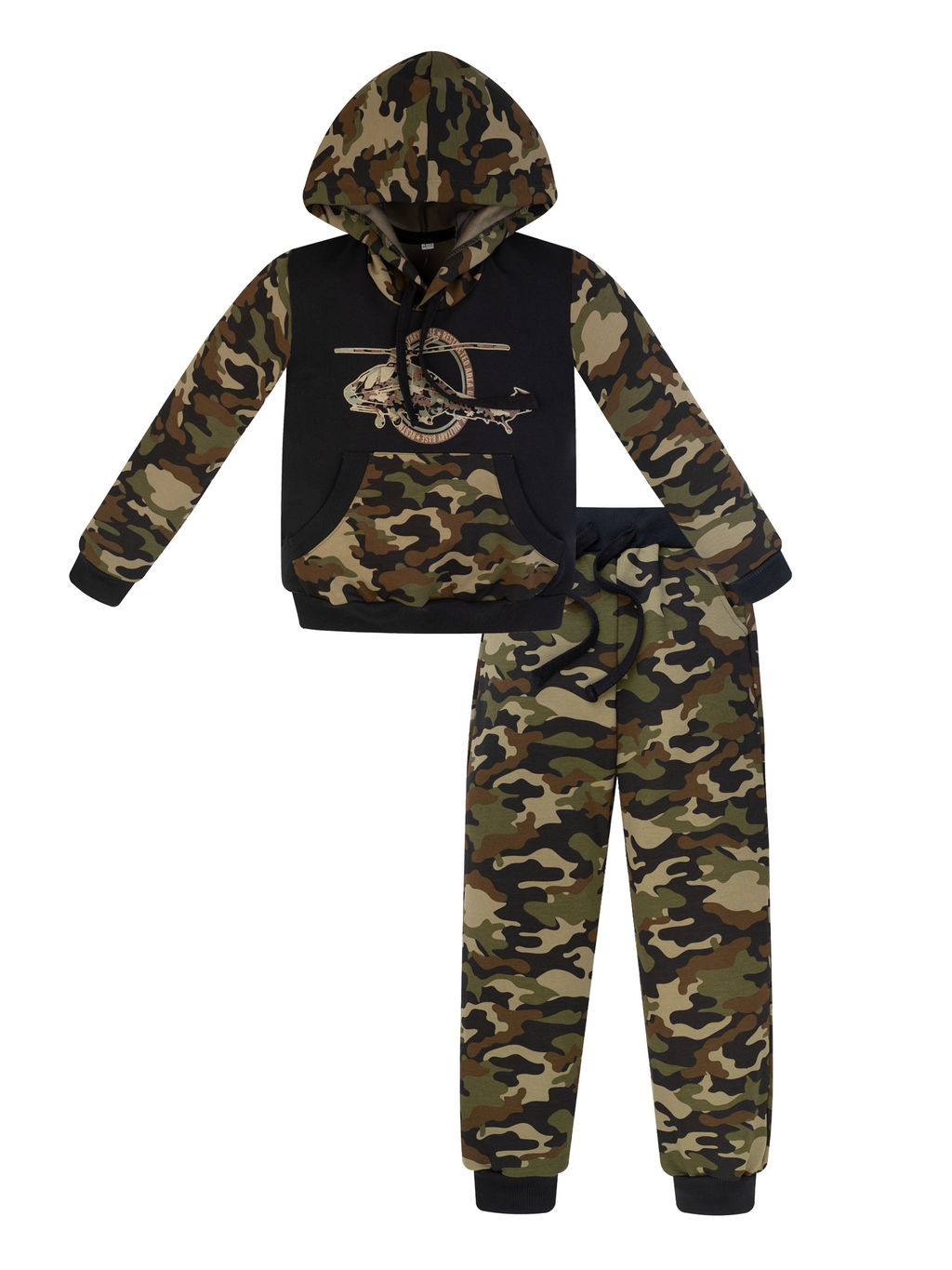 Костюм для мальчика хаки/черный экспедиция 747 (110, 60)